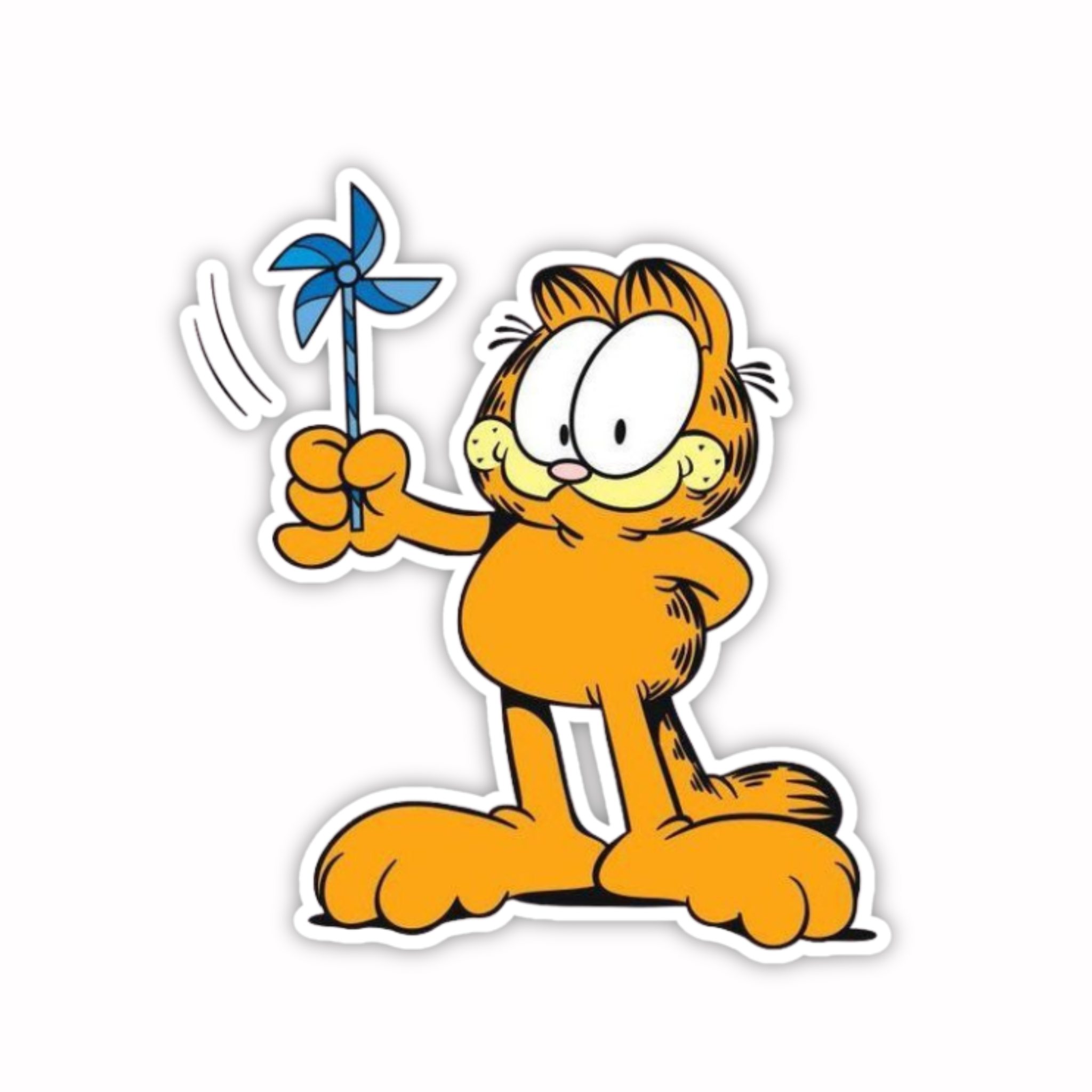 Garfield Hammer Joke Sticker