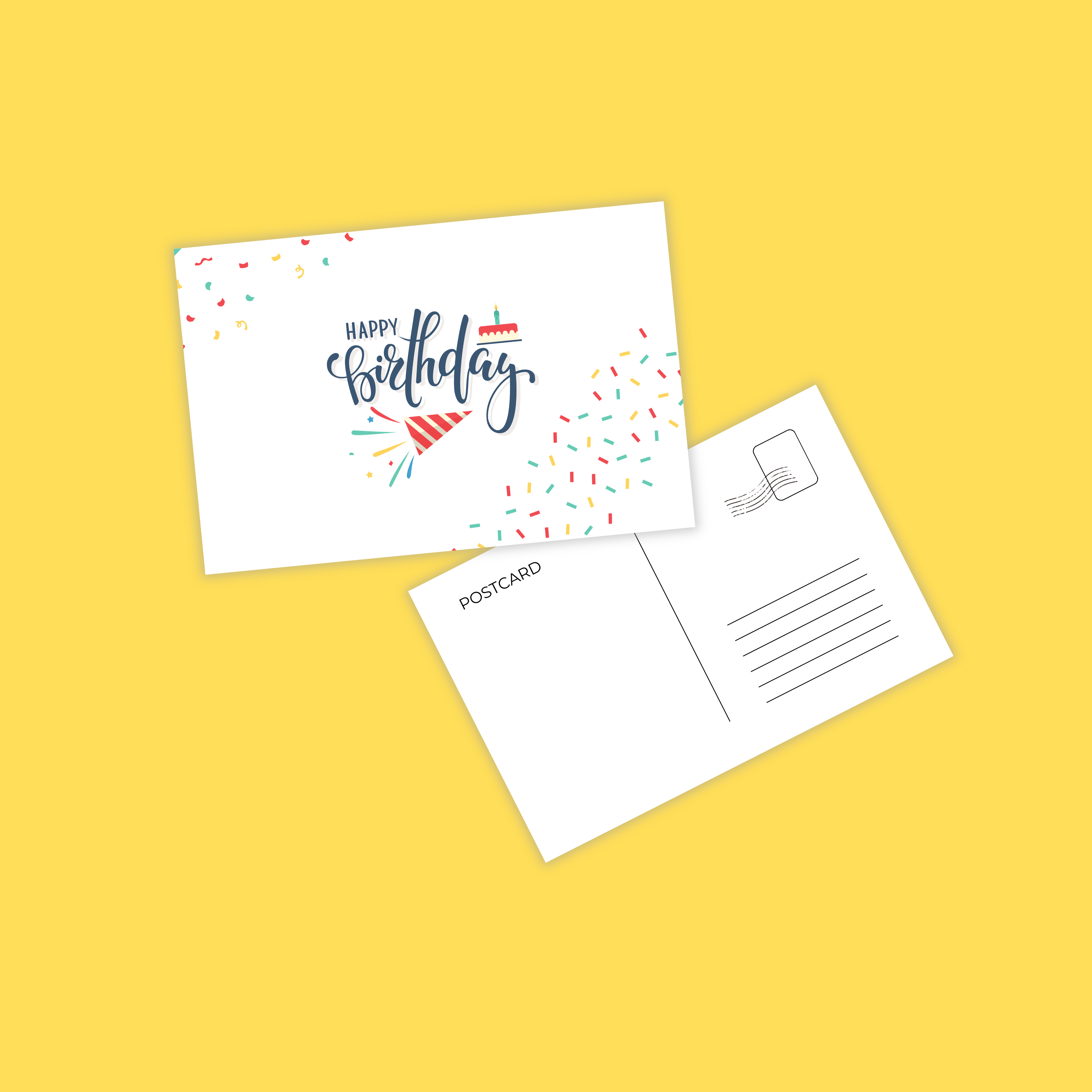 Set of 5 Birthday Postcards