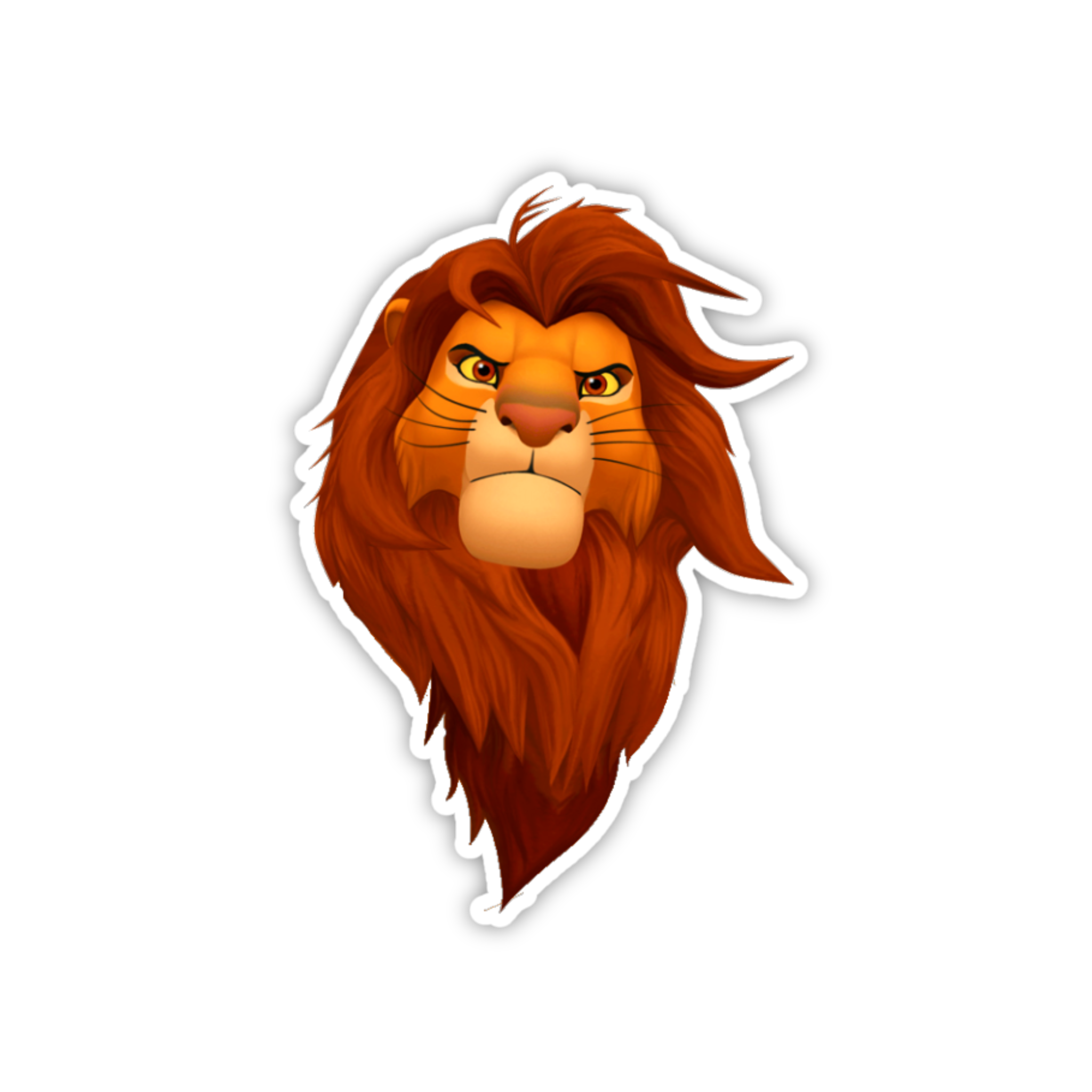 Adult Simba Majestic Mane Sticker