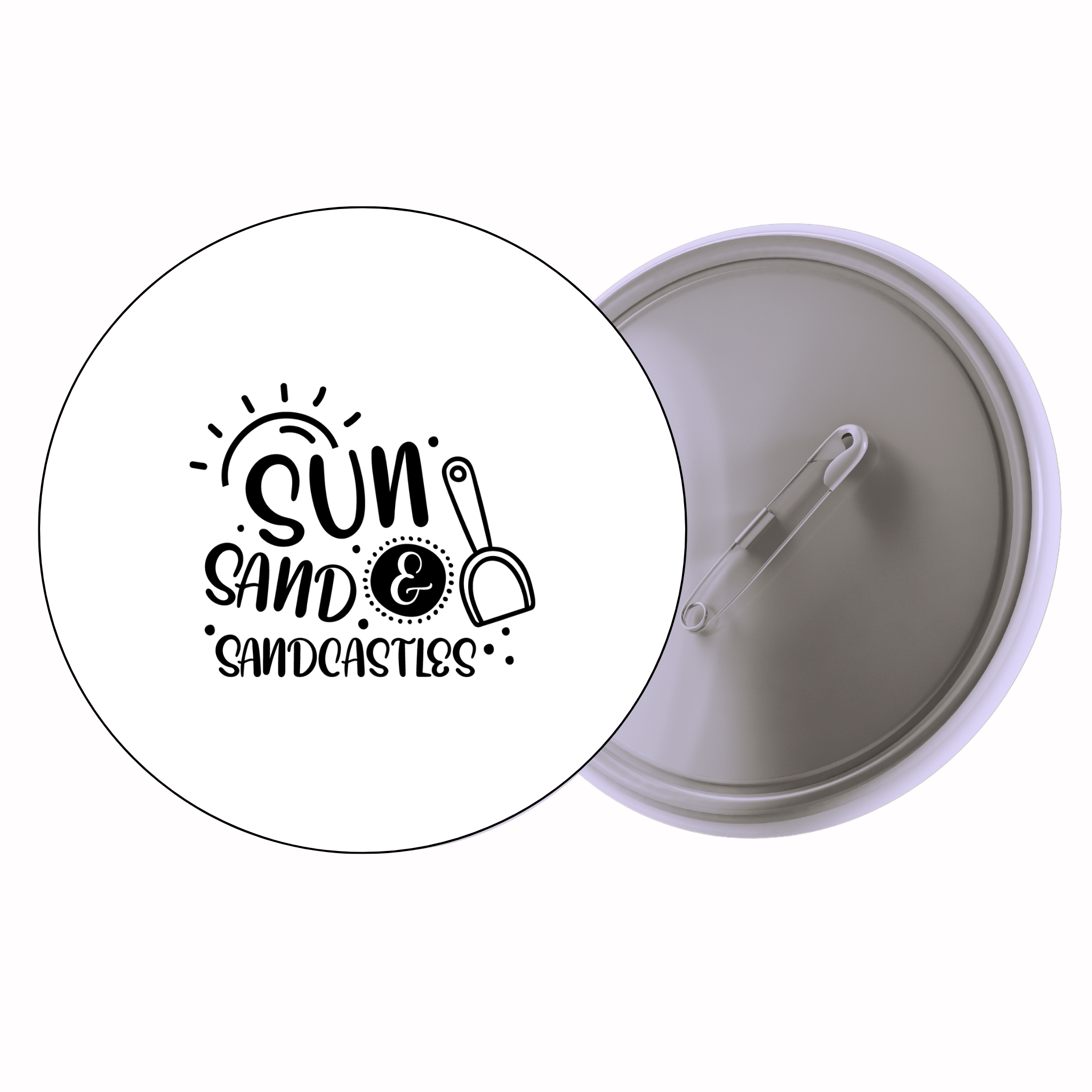 Classic Motivational Quote Pin Badge Design 135 | Minimal Typography Button Badge (2 Sizes)