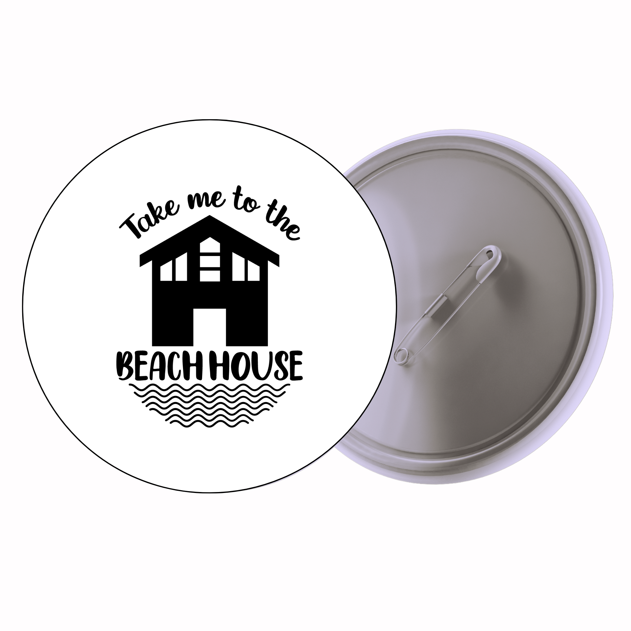 Classic Motivational Quote Pin Badge Design 137 | Minimal Typography Button Badge (2 Sizes)