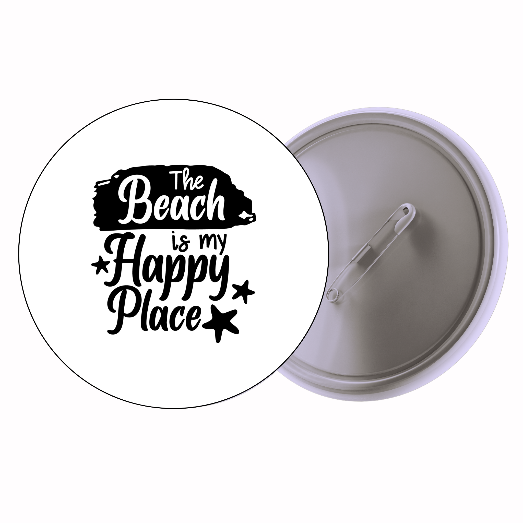 Classic Motivational Quote Pin Badge Design 138 | Minimal Typography Button Badge (2 Sizes)