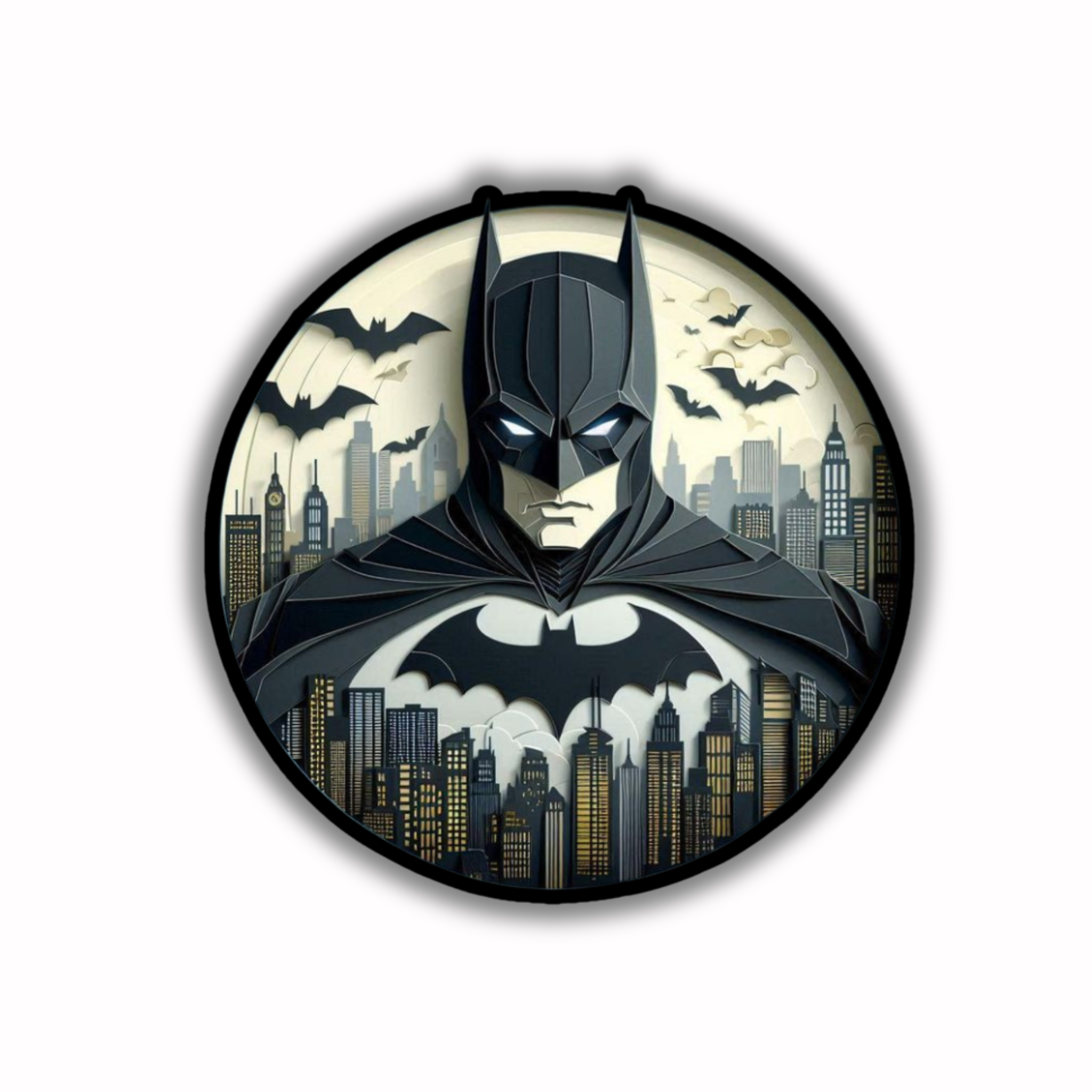 Batman City Badge Sticker