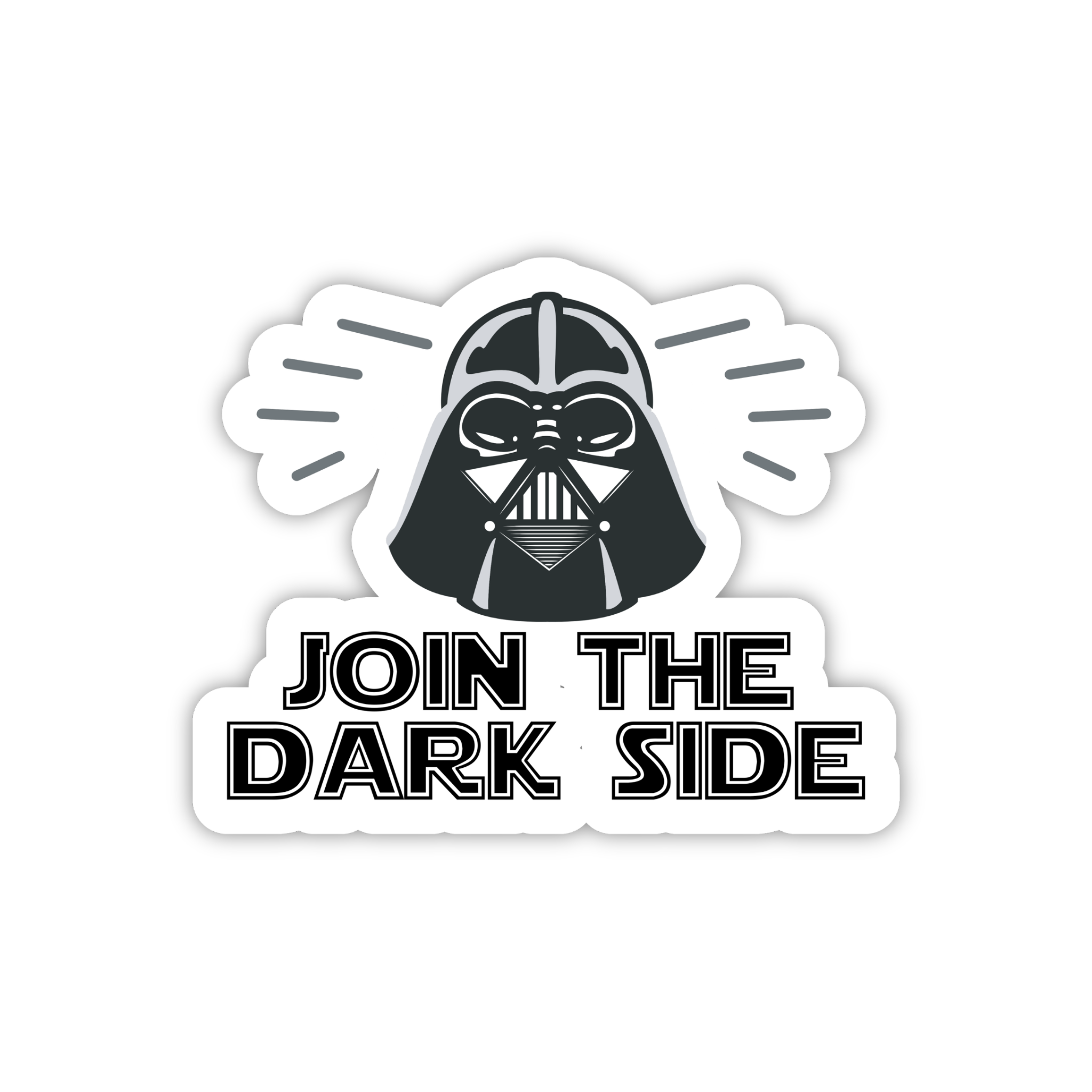 Join The Dark Side Quote Sticker