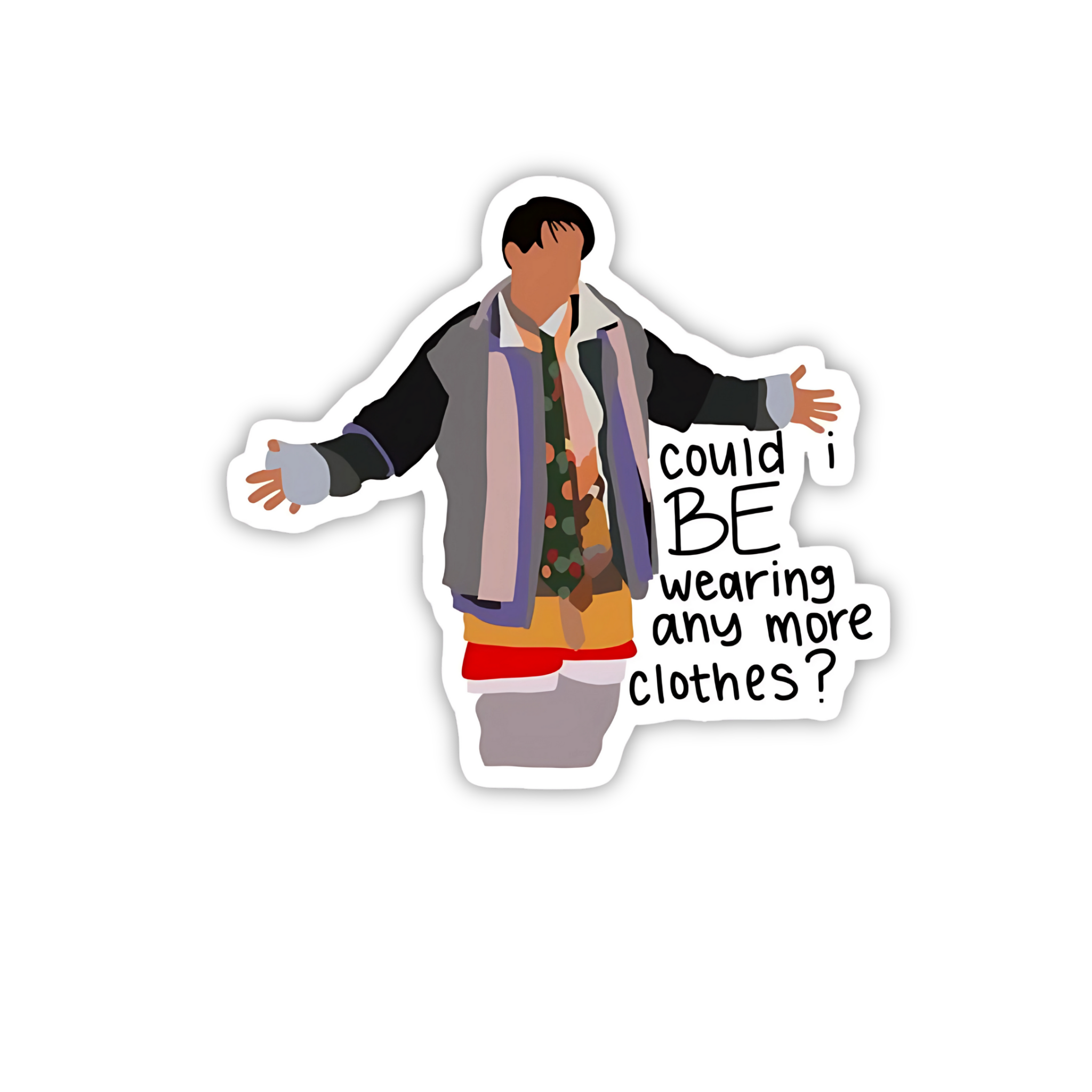 Central Perk Couch Scene Vinyl Sticker | Friends TV Show Aesthetic Laptop Decal | Snap Magicians