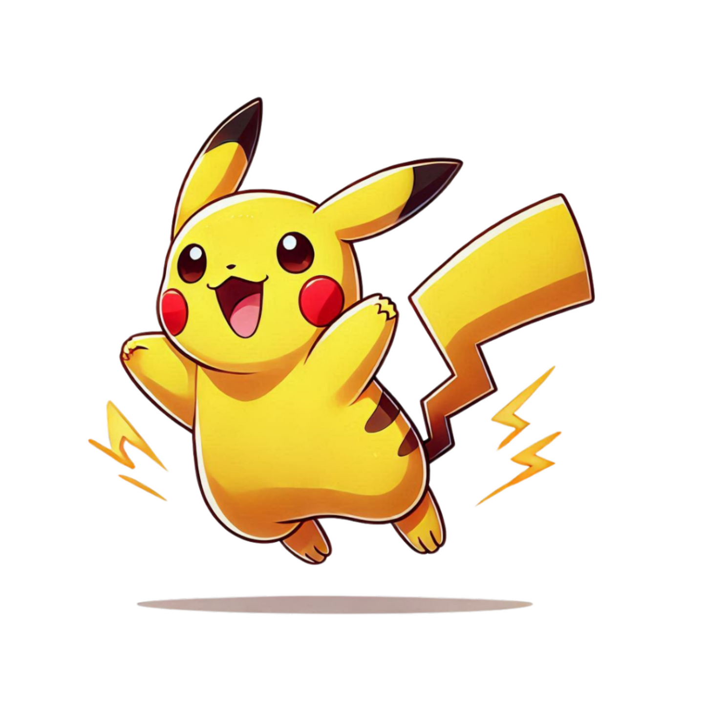 Pokemon Stickers - Energetic Pikachu
