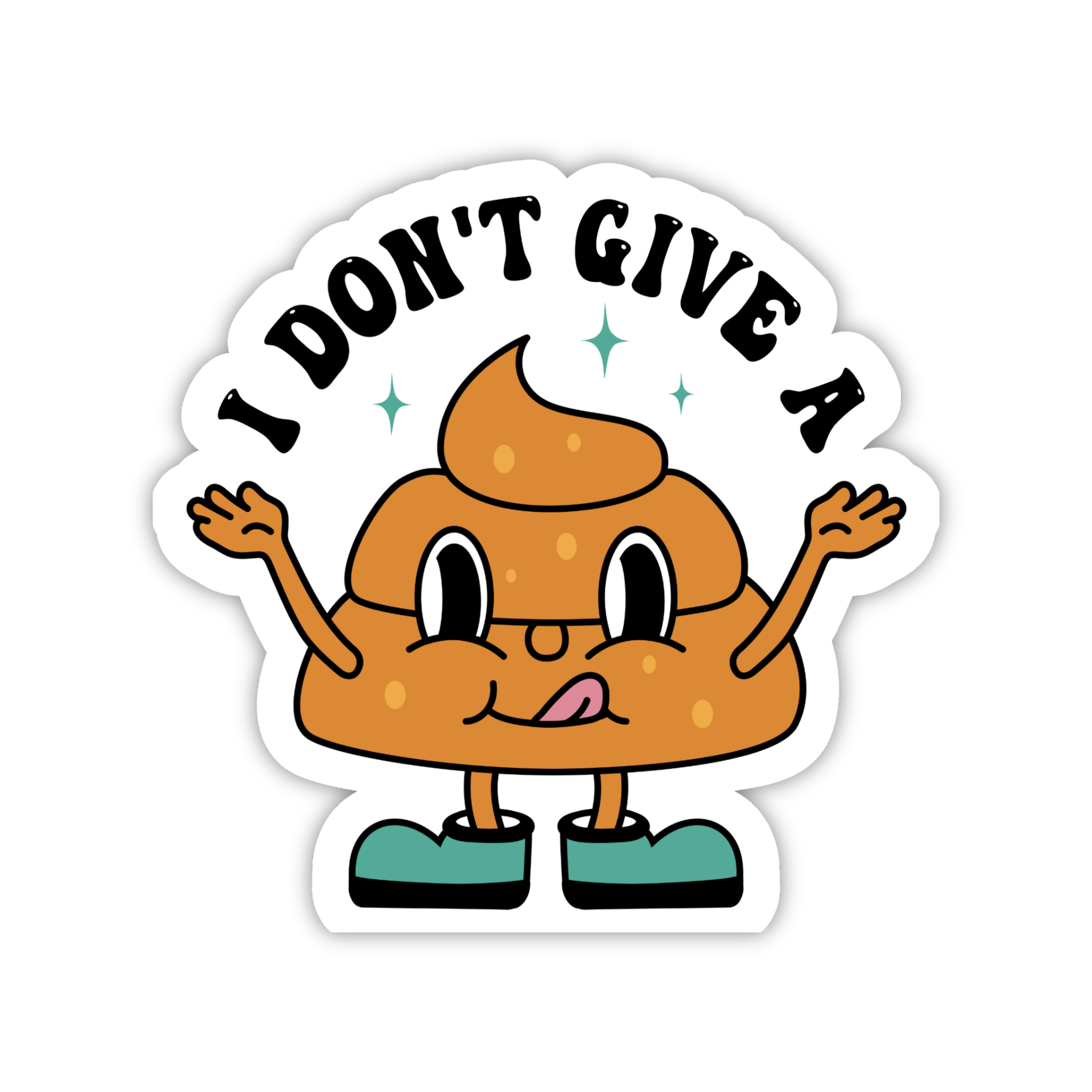 I Don't Give A Sh*t Emoji Sticker