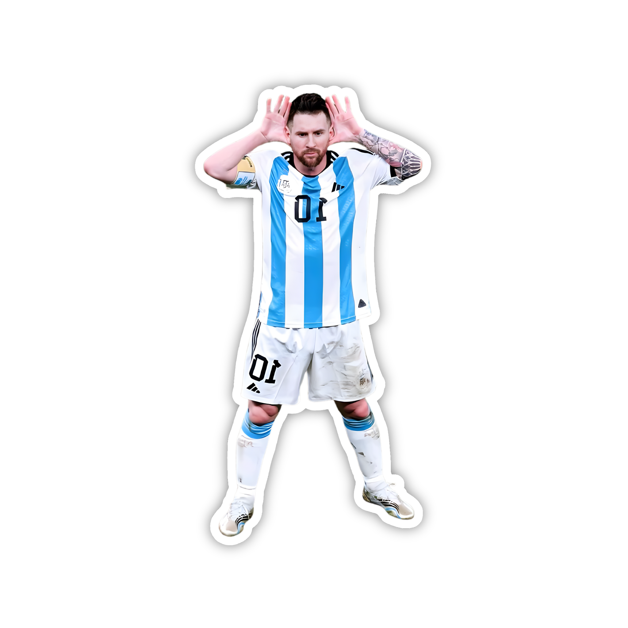 Messi Argentina Celebration Sticker