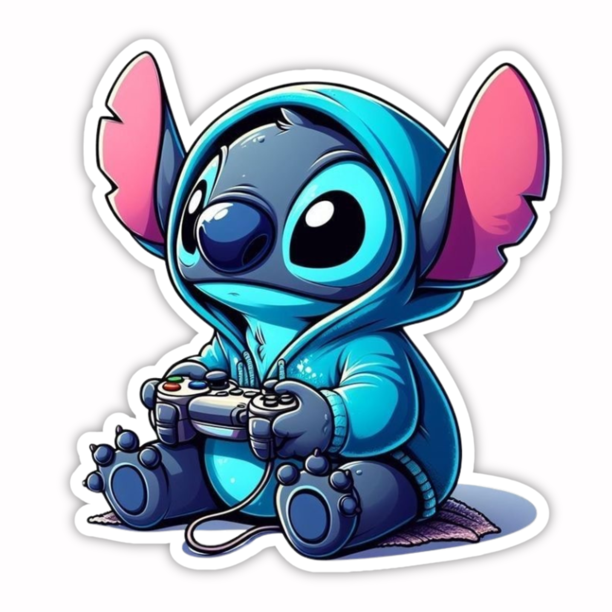 Stitch Gaming Controller Sticker