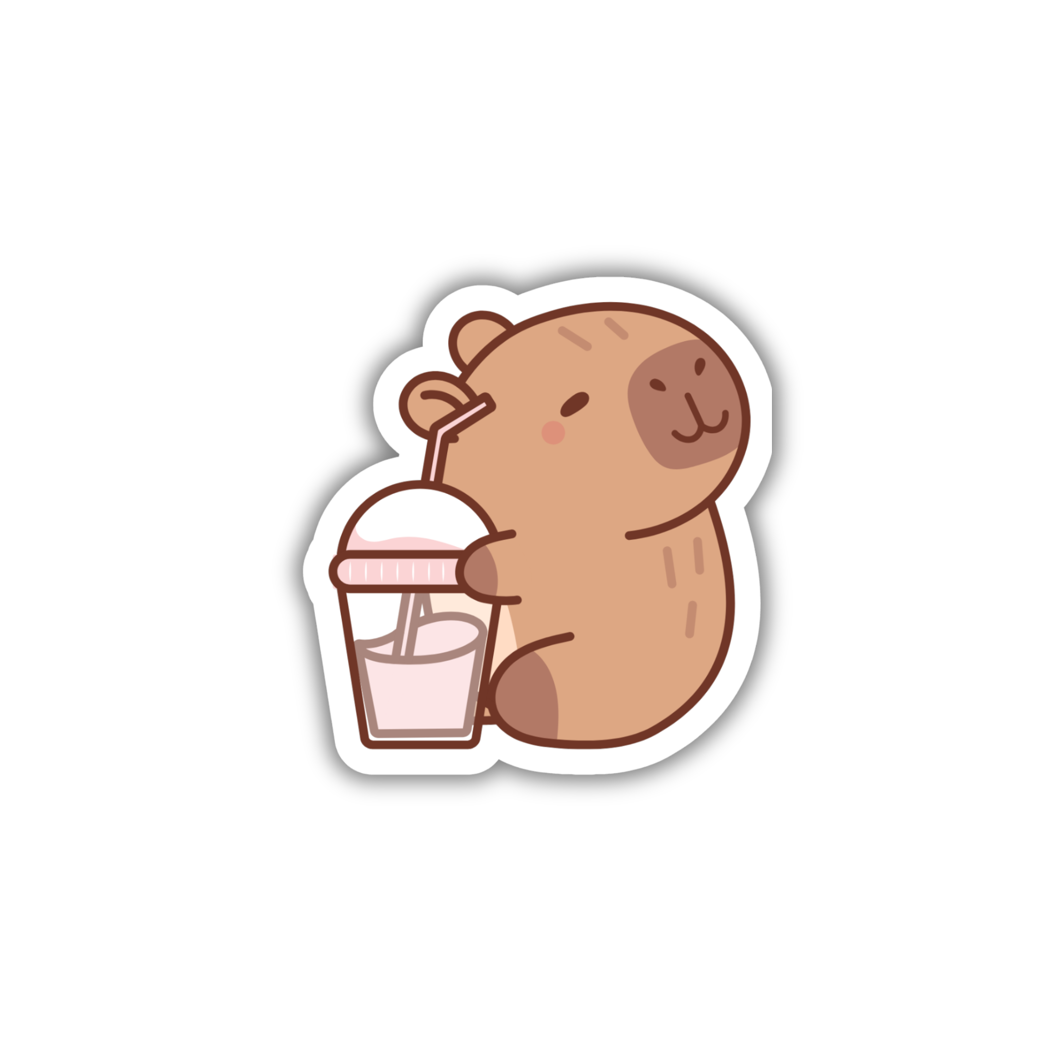 Capybara Coffee Break Sticker