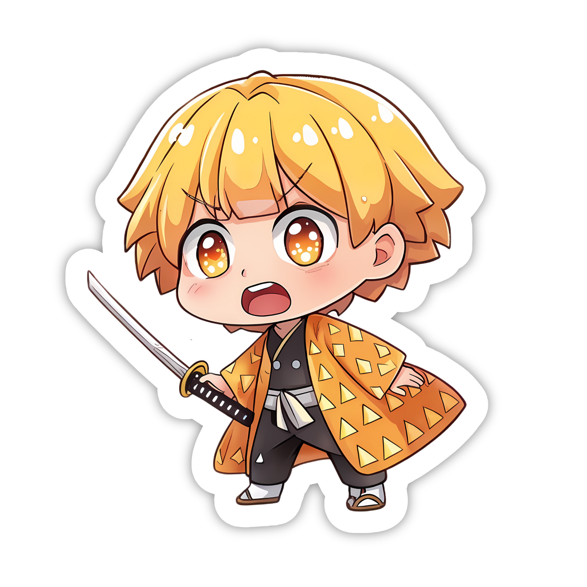Zenitsu Agatsuma Chibi Sticker