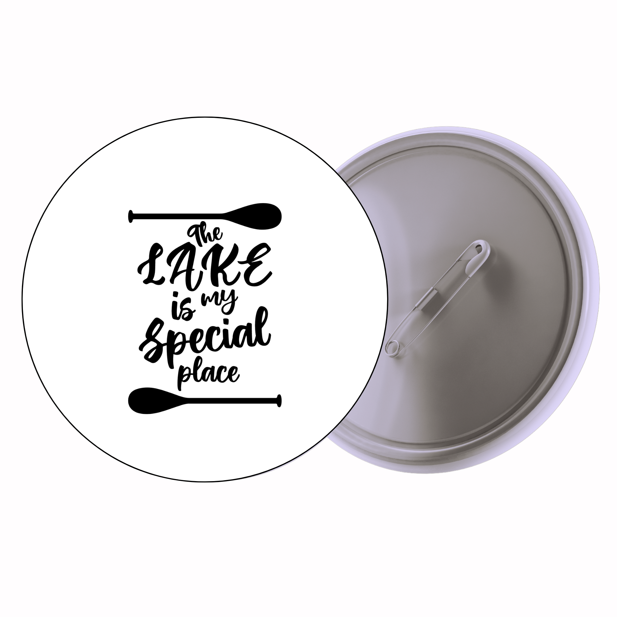 Classic Motivational Quote Pin Badge Design 140 | Minimal Typography Button Badge (2 Sizes)