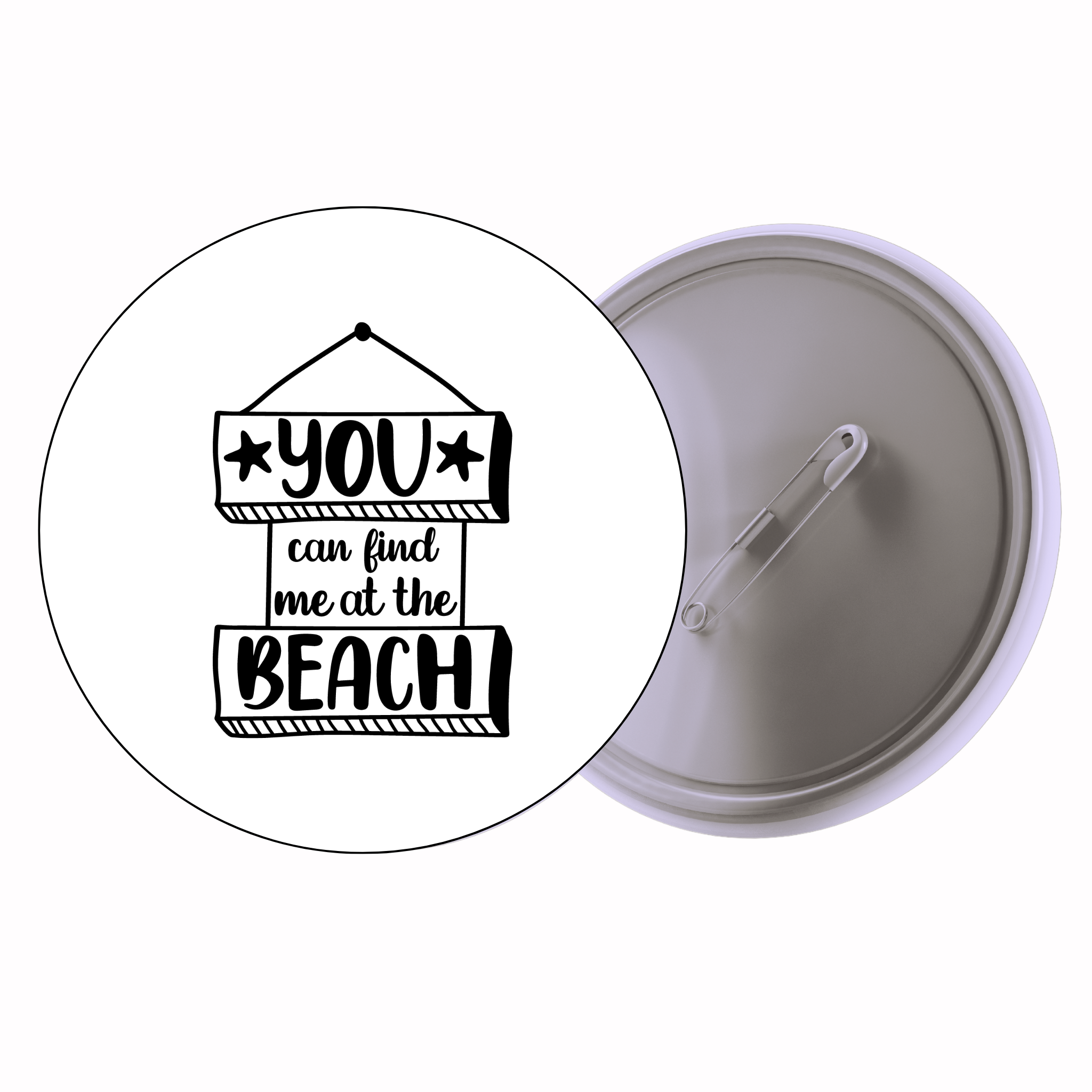 Classic Motivational Quote Pin Badge Design 149 | Minimal Typography Button Badge (2 Sizes)