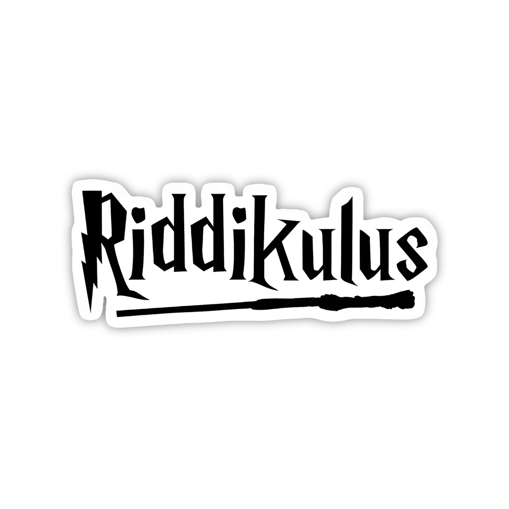 Riddikulus Spell Typography Sticker