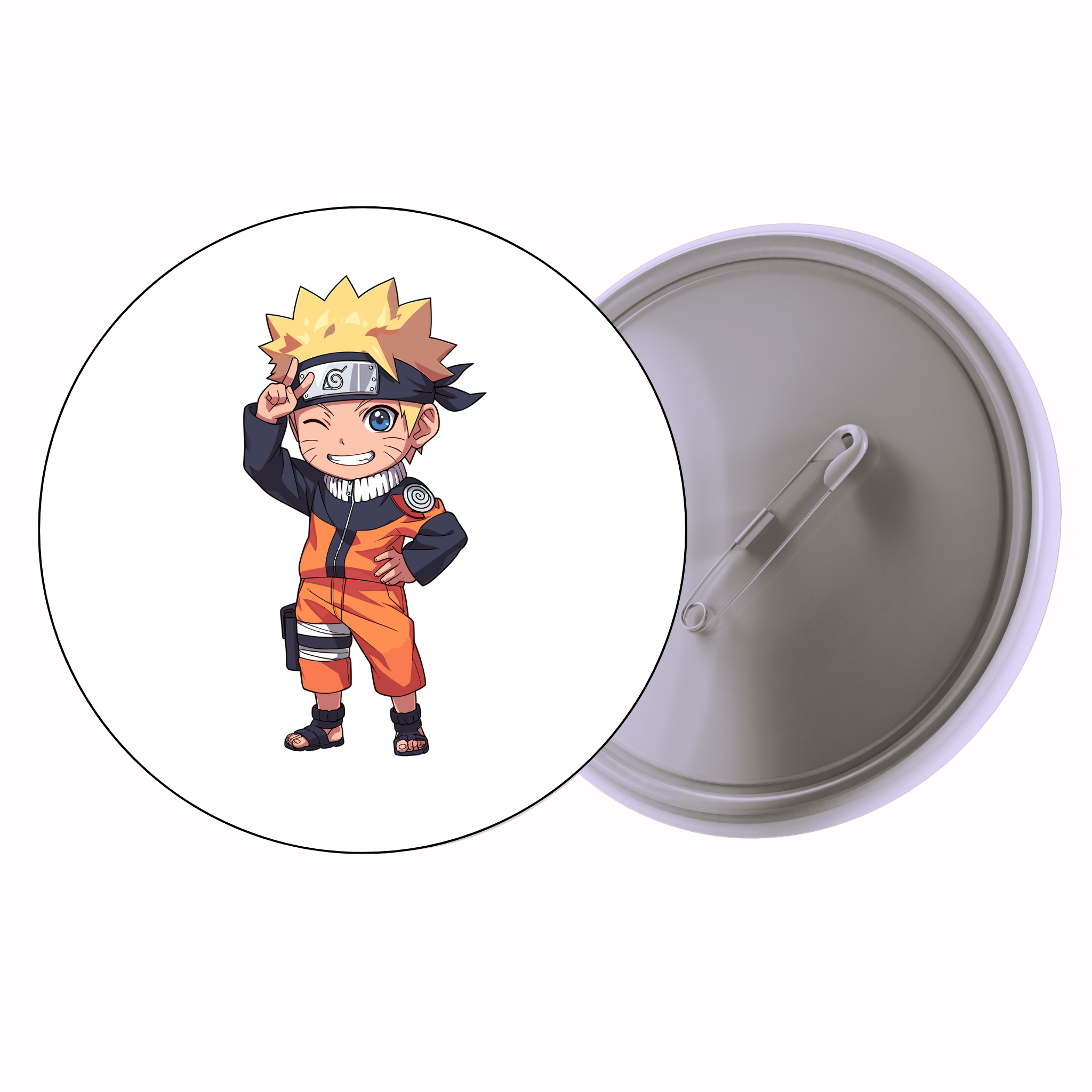 Naruto Naruto Uzumaki Smile (Chibi) Anime Pin Badge