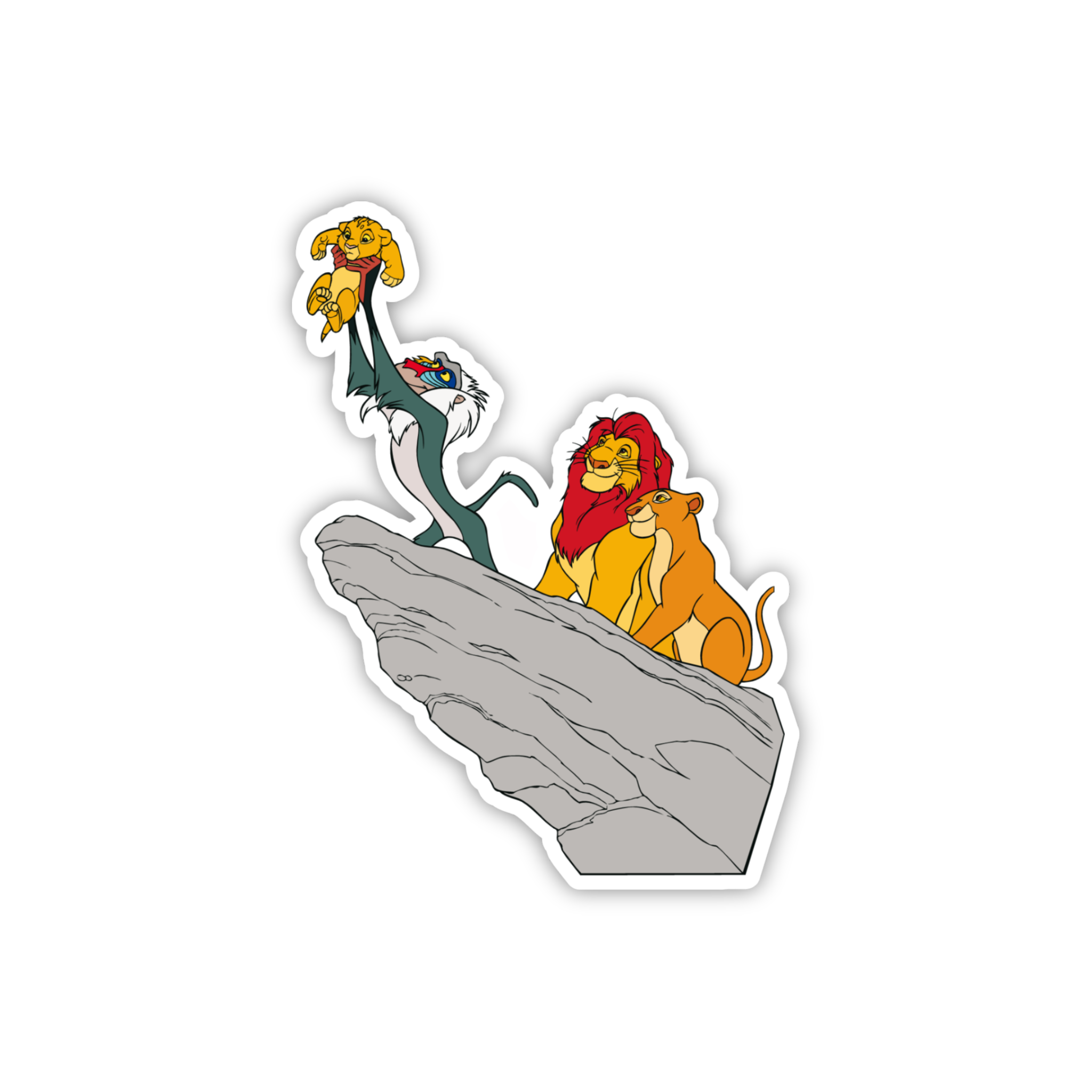 Zazu On Rock Scene Sticker