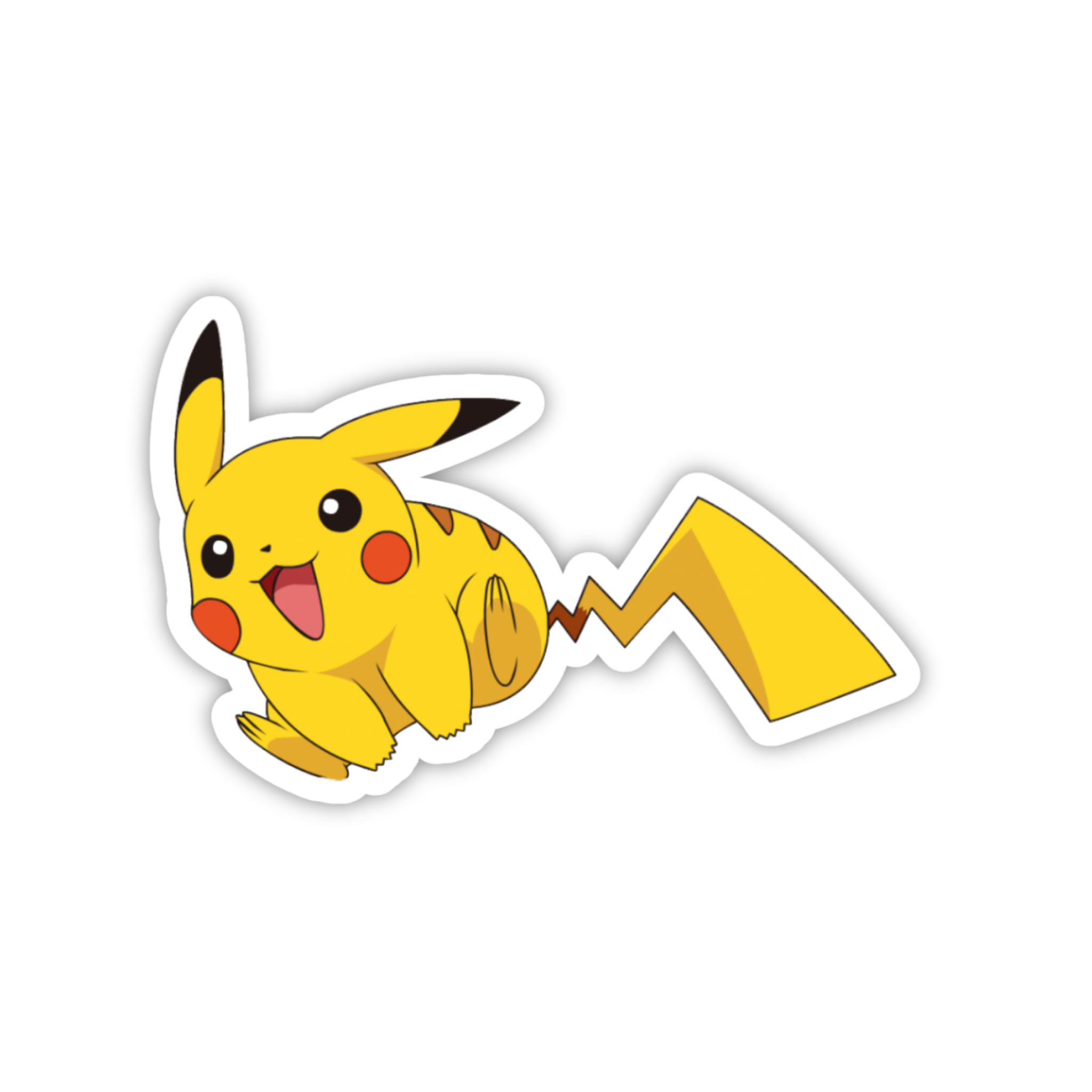 Pikachu Tiny Curl Pose Sticker
