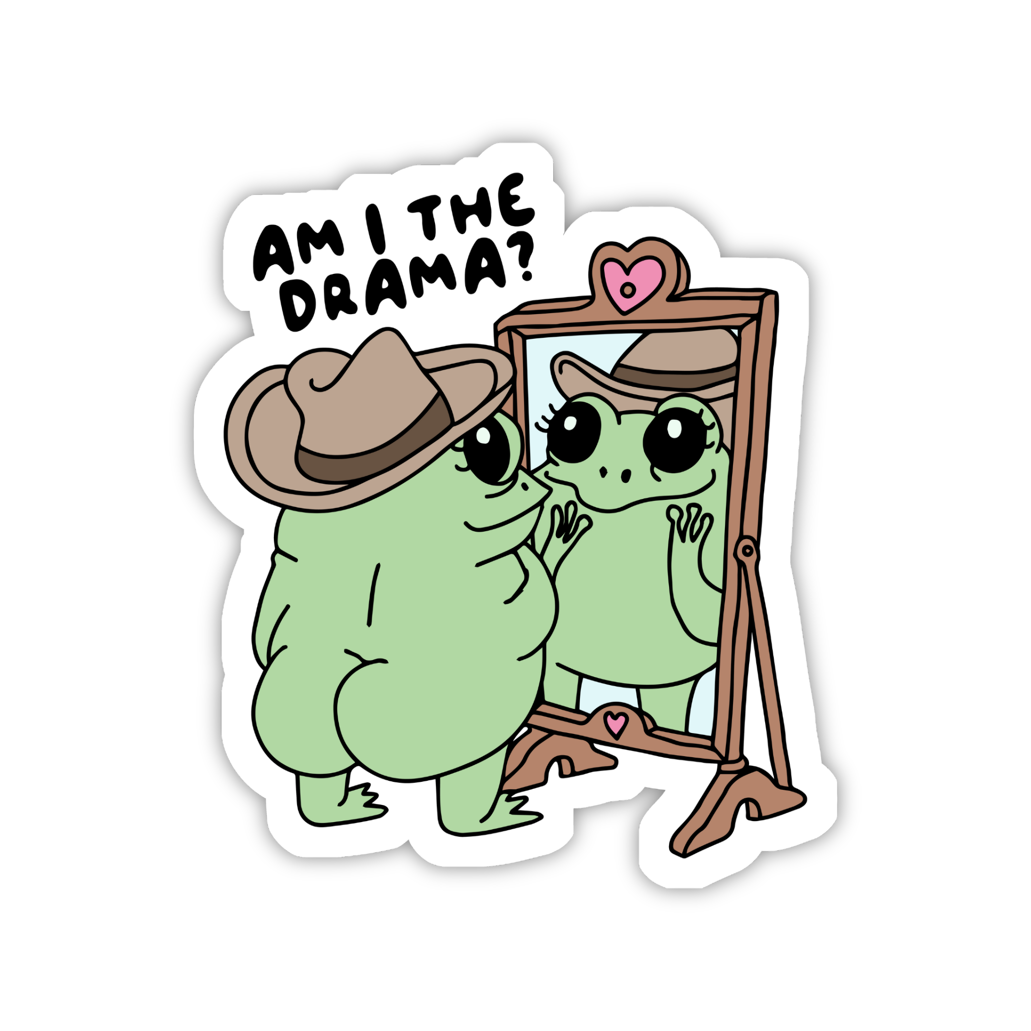 Am I The Drama? Funny Self Reflection Sticker
