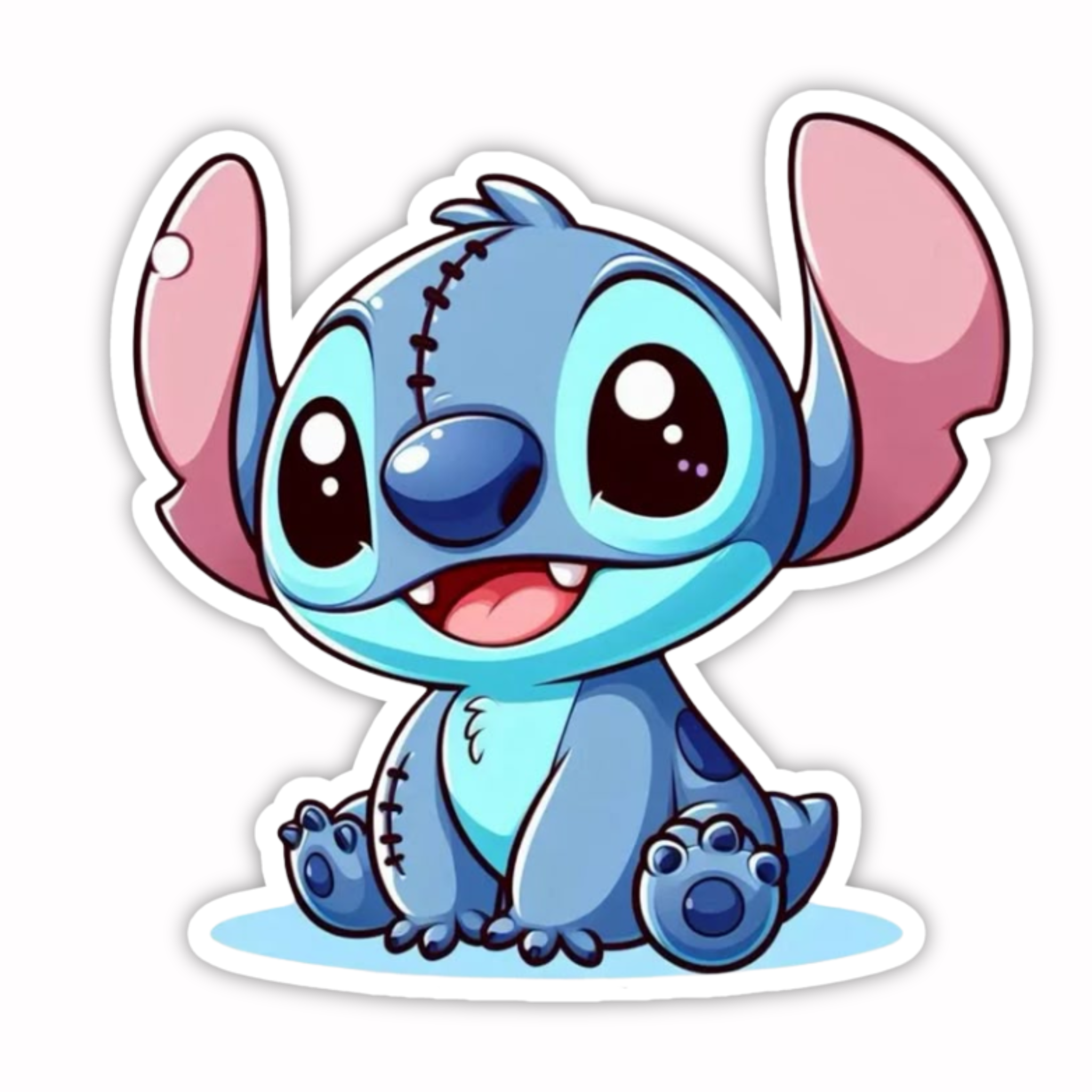 Stitch Big Eyes Cute Sticker