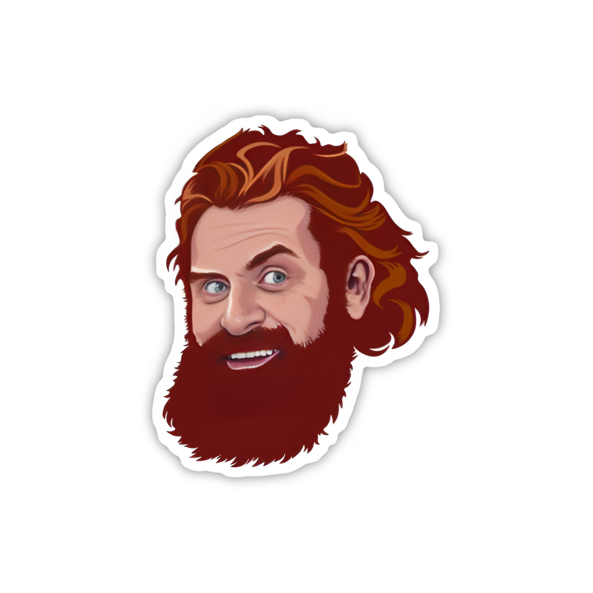 Tormund Giantsbane Beard Art Sticker