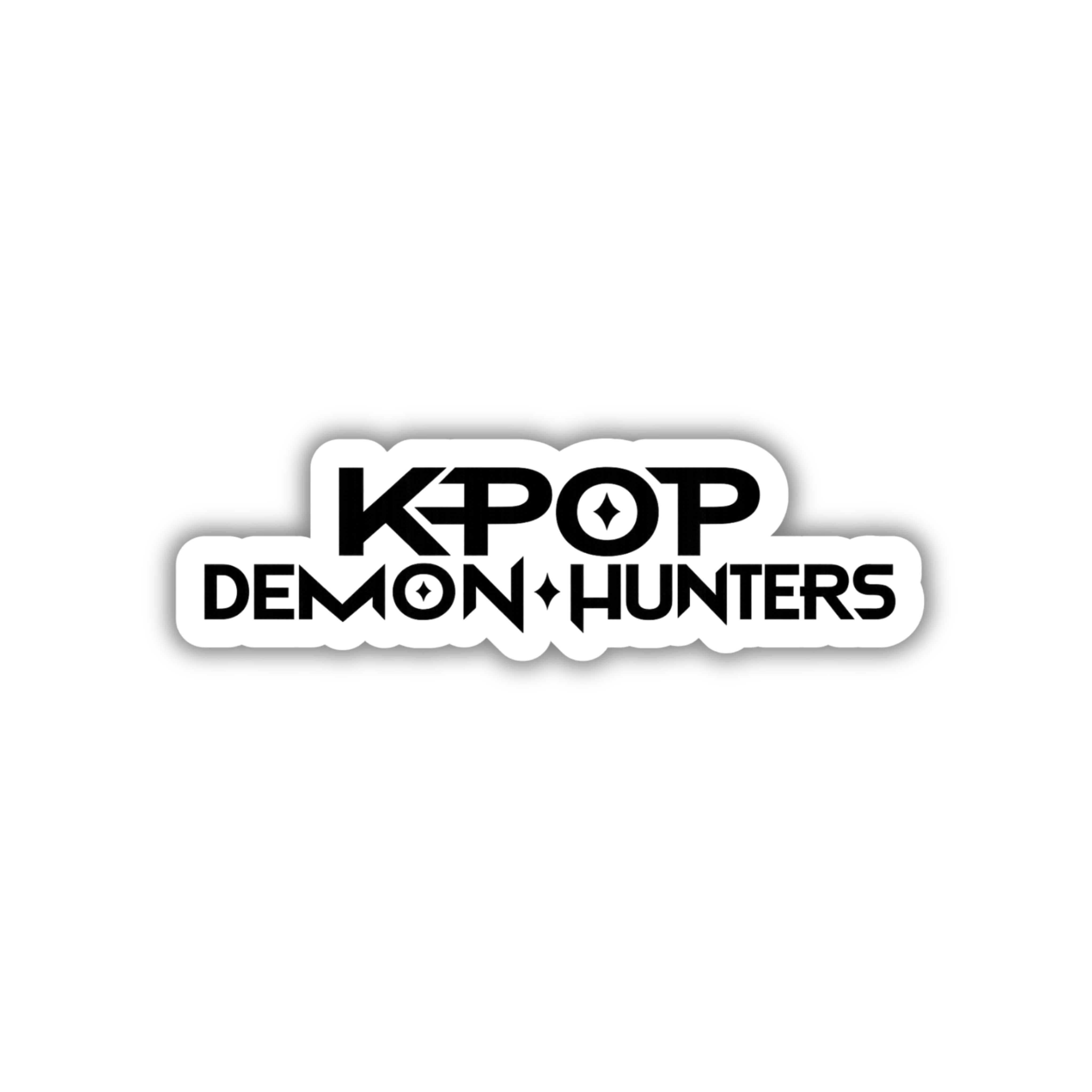 K-Pop Demon Hunters Text Logo Vinyl Sticker | K-Pop Aesthetic Fandom Laptop Decal | Snap Magicians