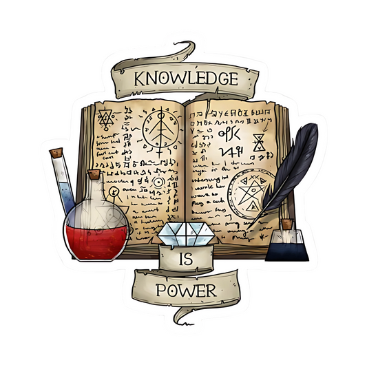 Harry Potter Stickers - Knowledge is Power Spellbook