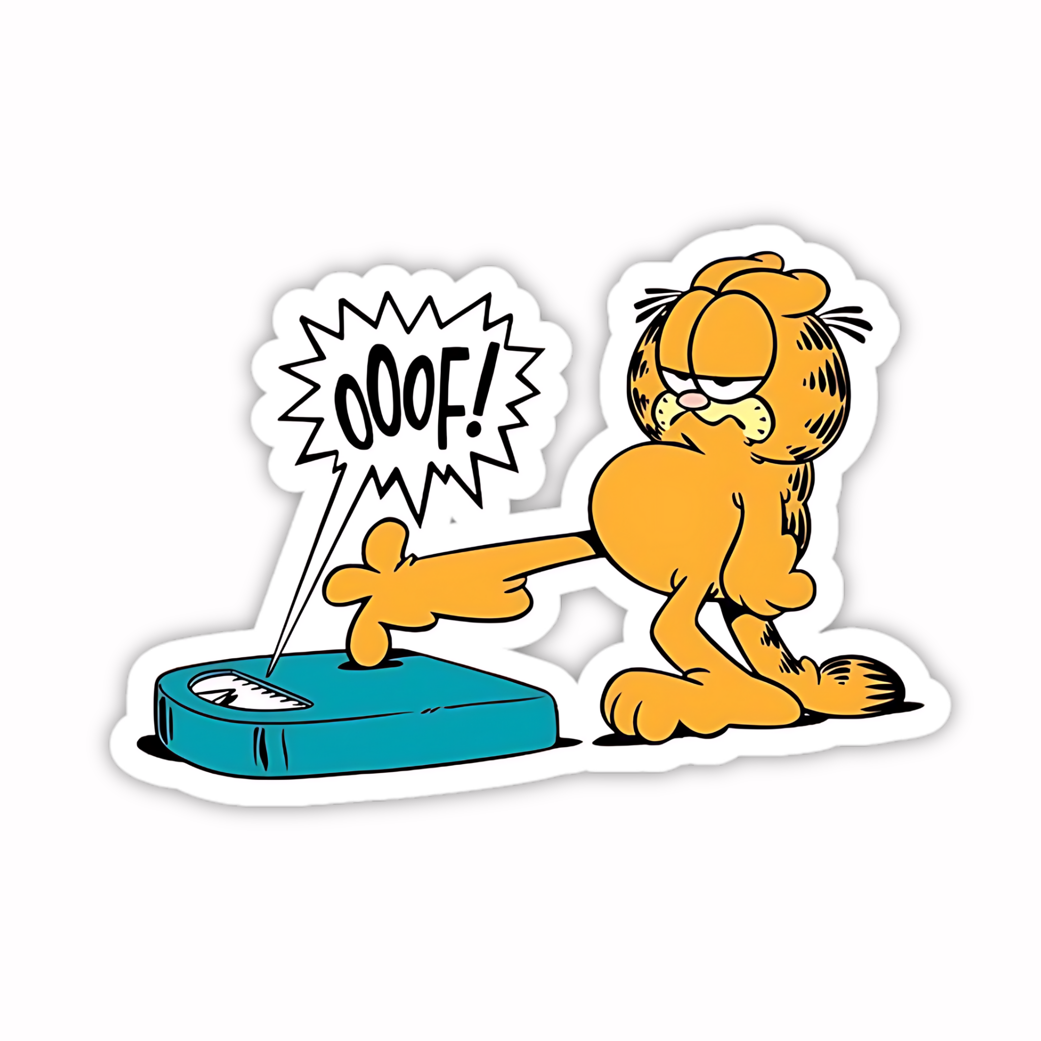 Garfield Angry Splash Sticker