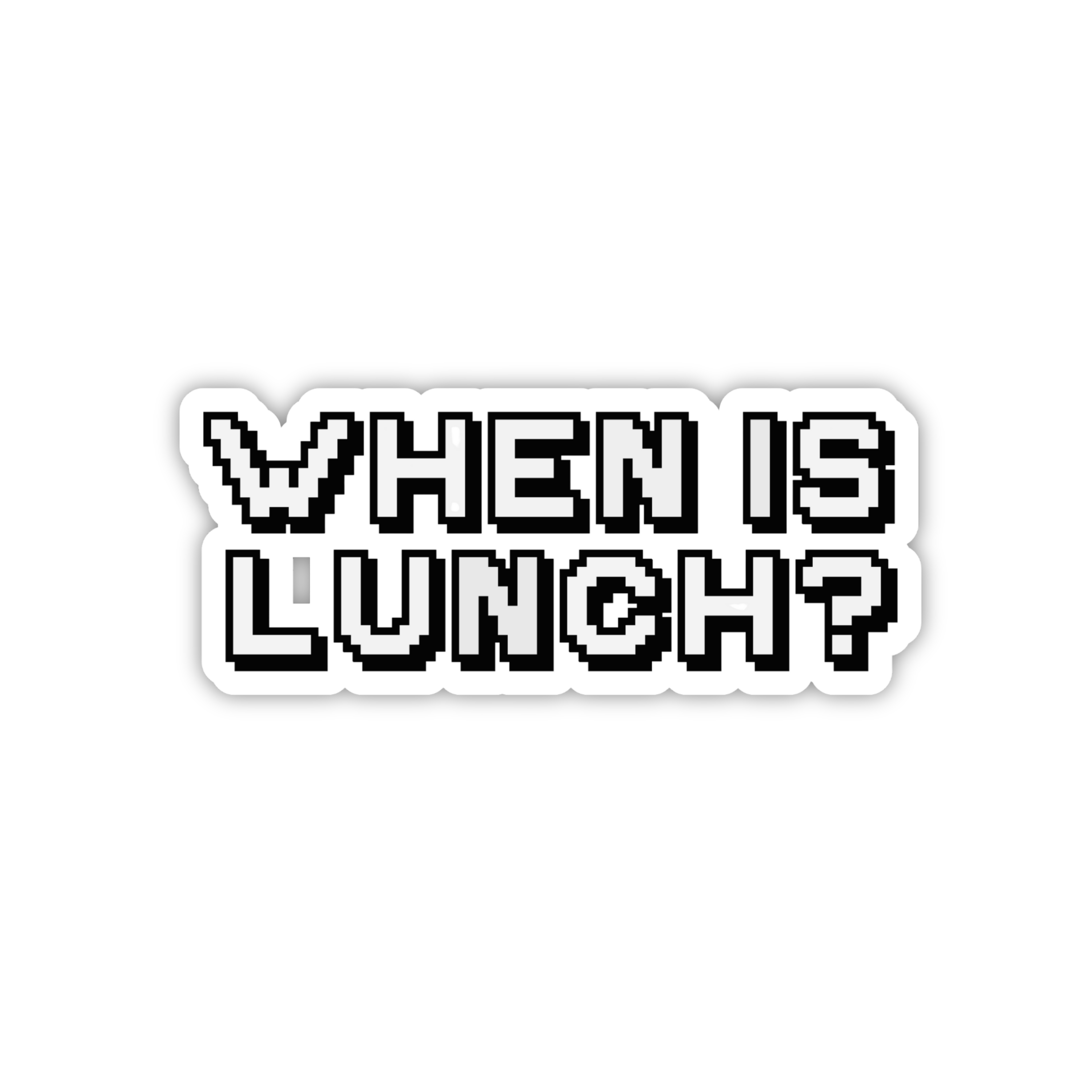 When Is Lunch? Office Humor Sticker