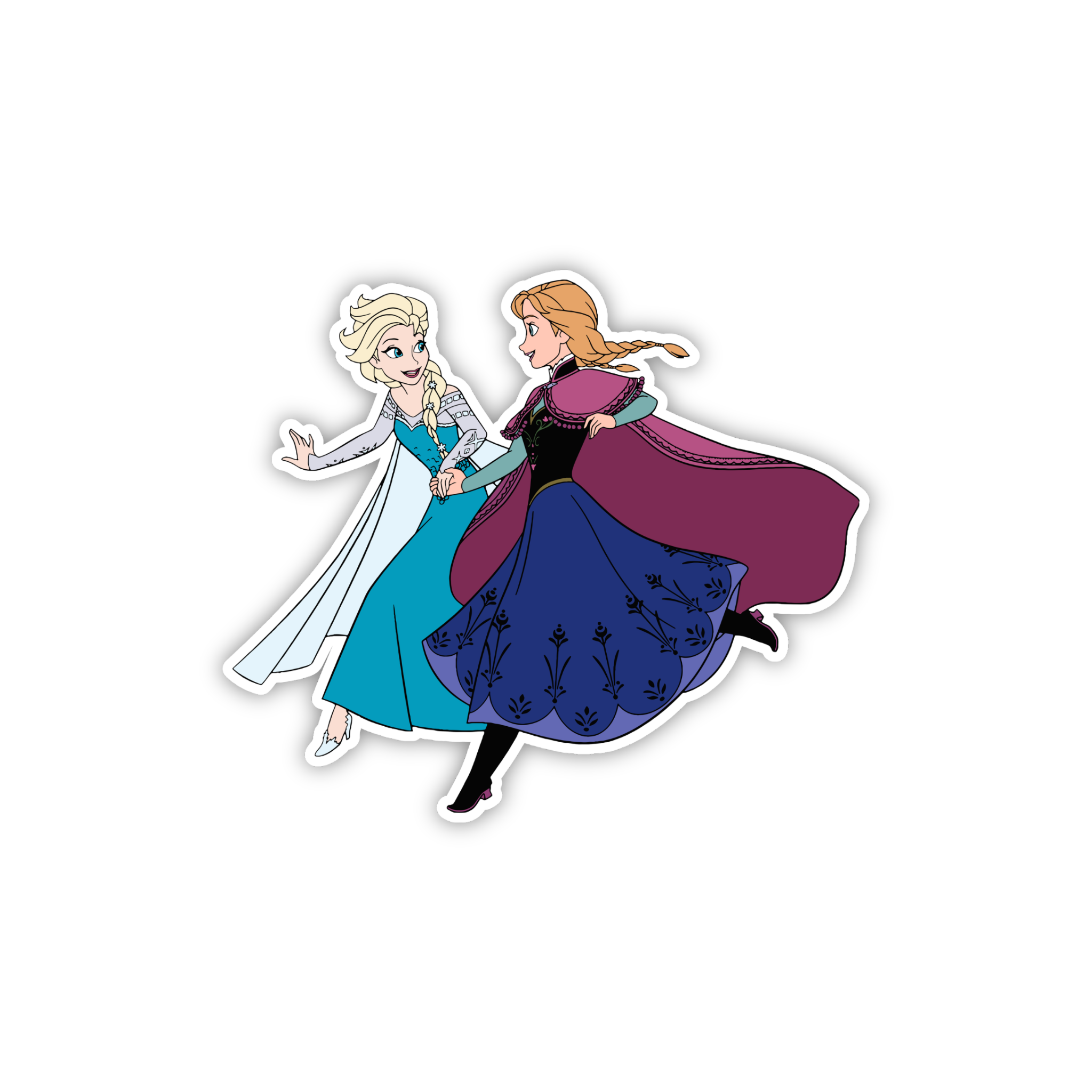Elsa & Anna Dance Sticker