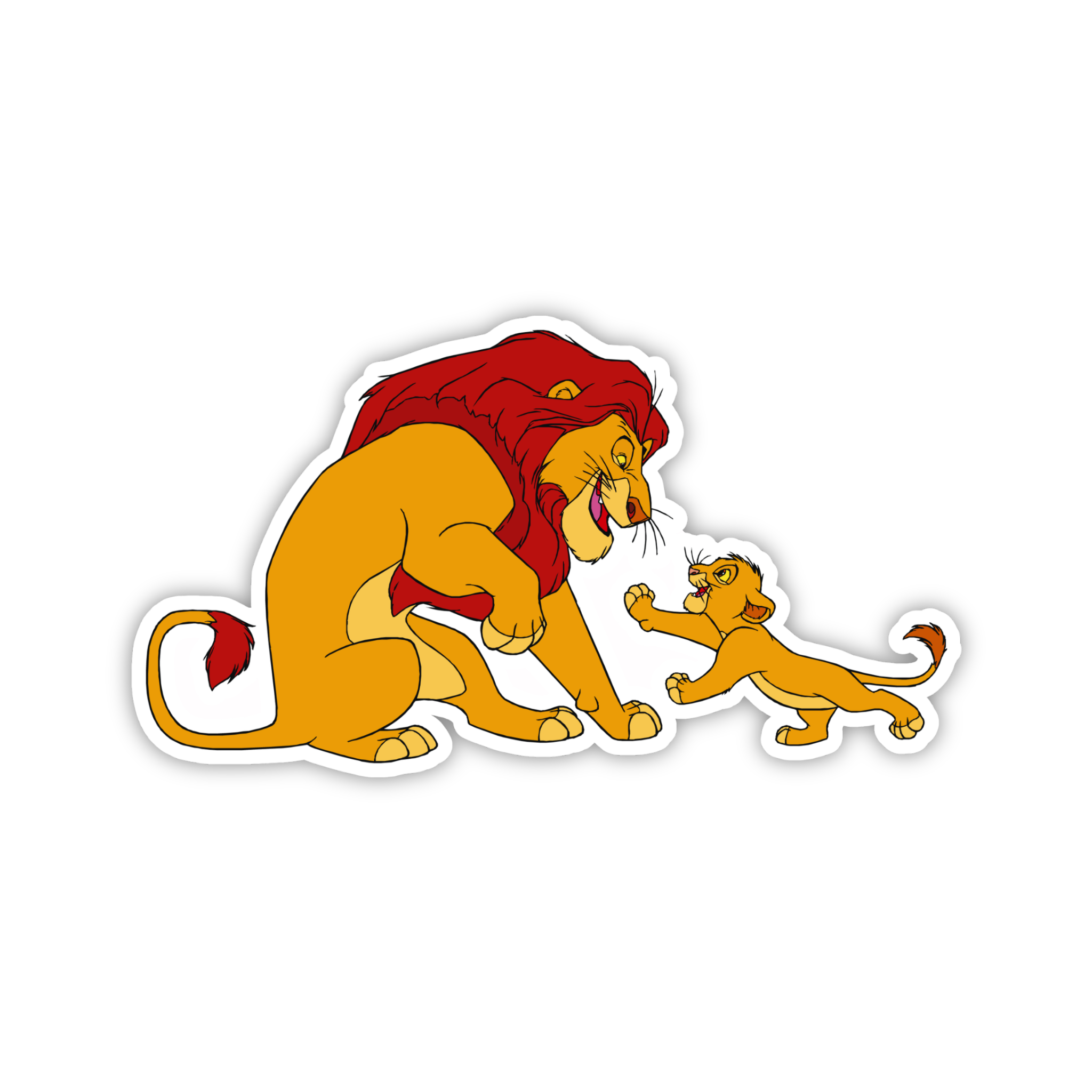 Simba & Scar Confrontation Sticker