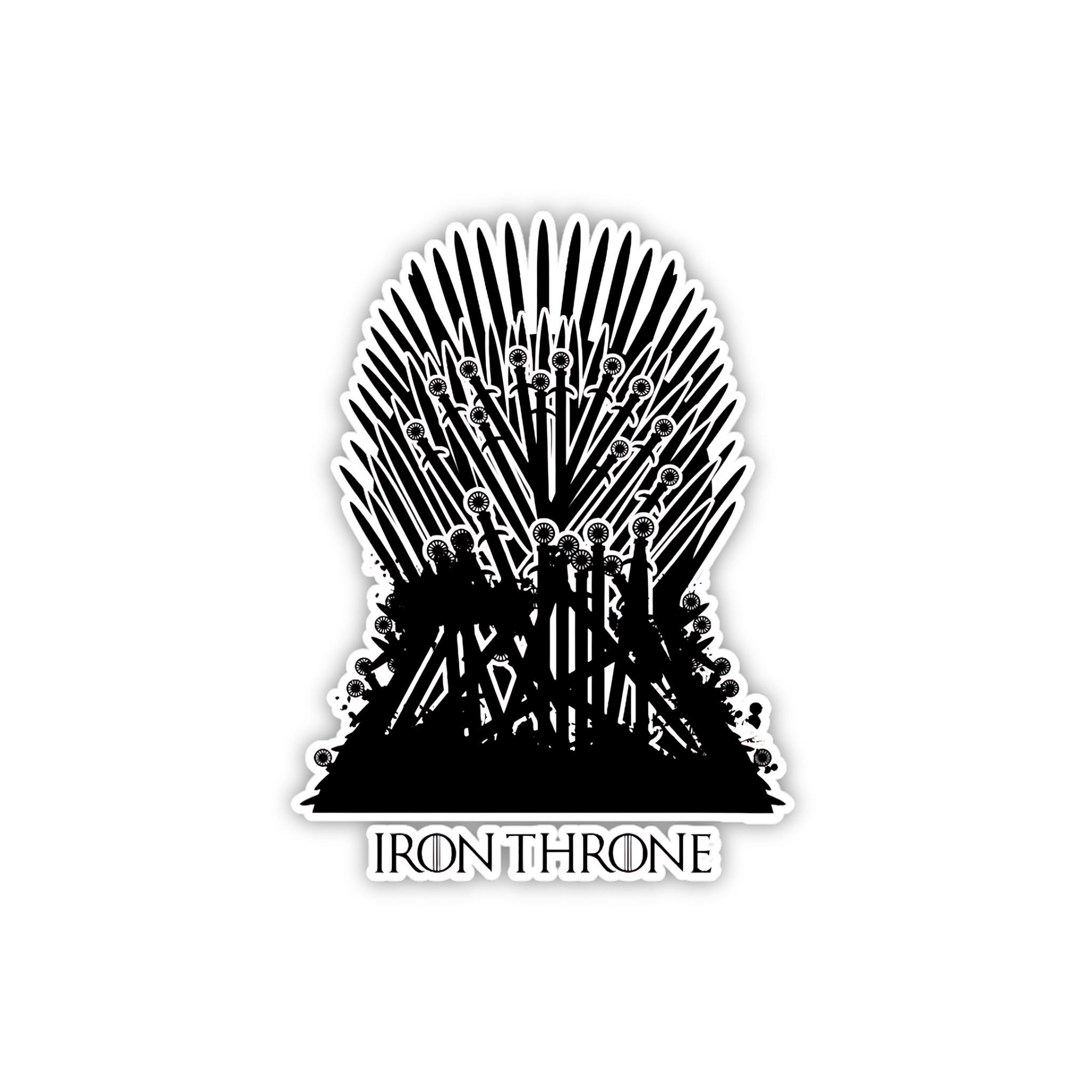 Iron Throne Minimal Graphic Sticker