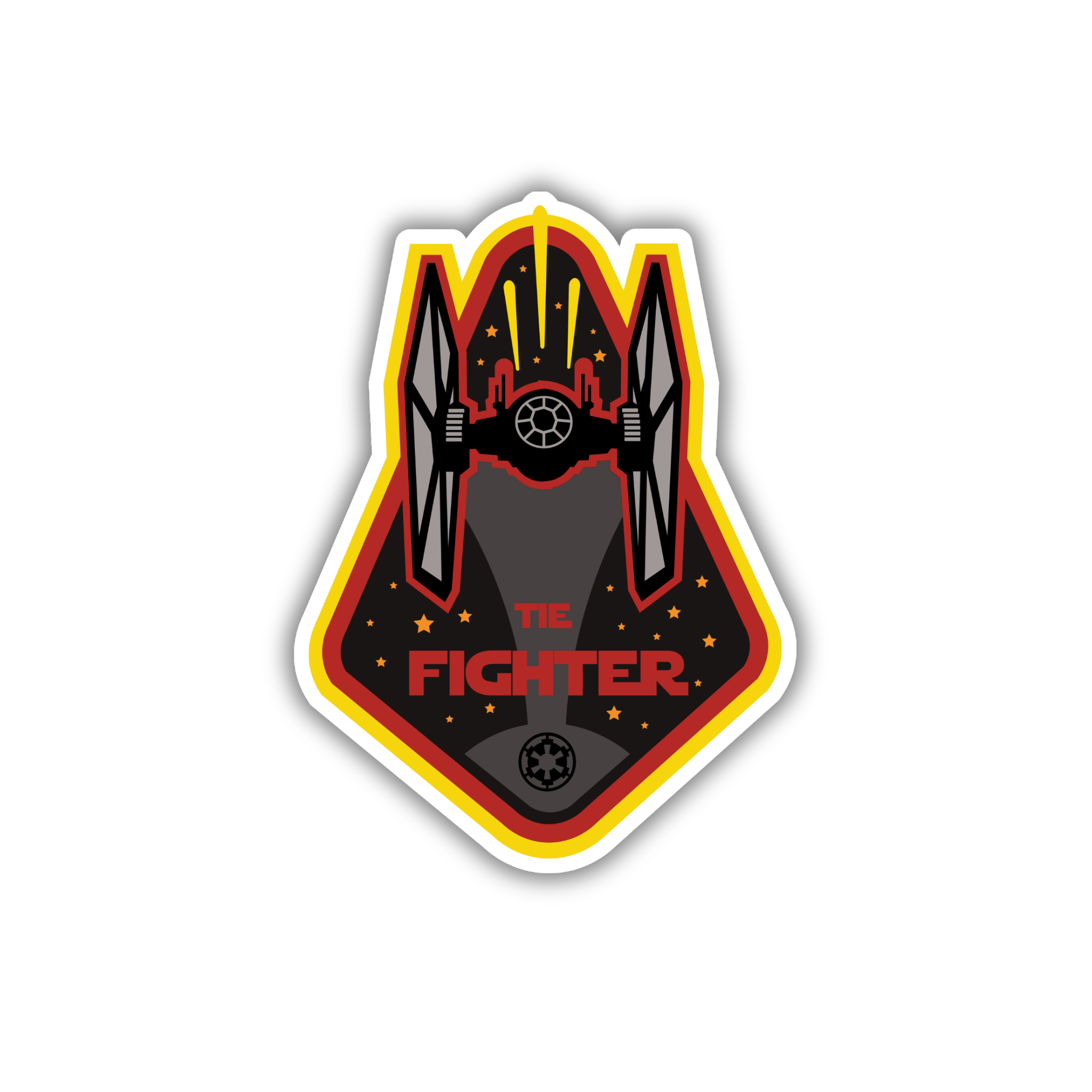 Sith Lord Fighter Badge Sticker