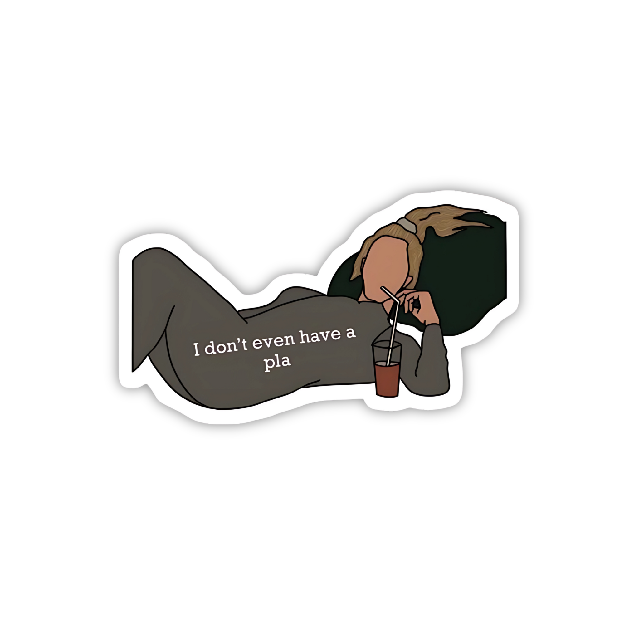 Sad Couch Sitting Scene Vinyl Sticker | Friends TV Show Aesthetic Laptop Decal | Snap Magicians