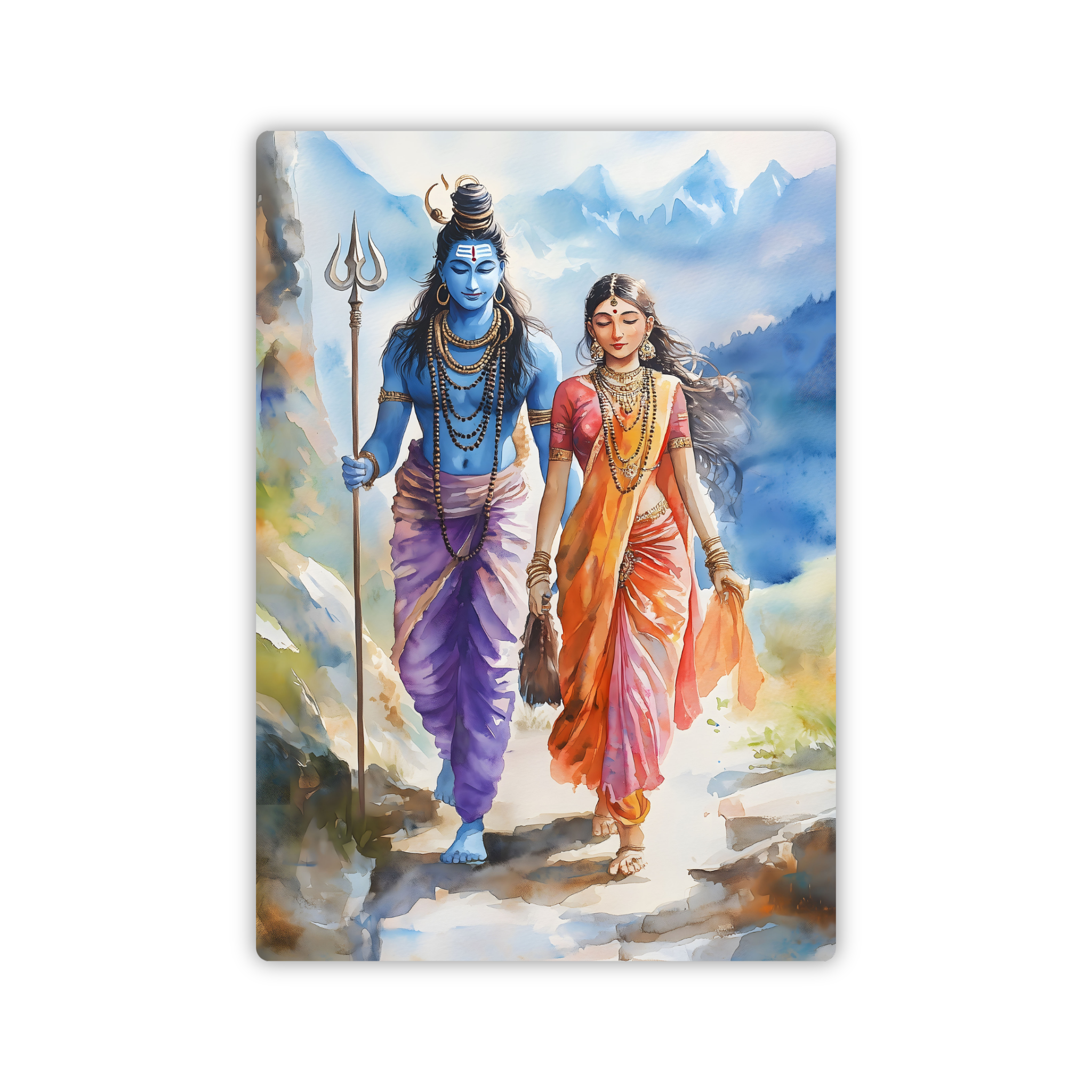 Ram Sita Divine Walk Fridge Magnet – Sacred Love & Dharma Decor