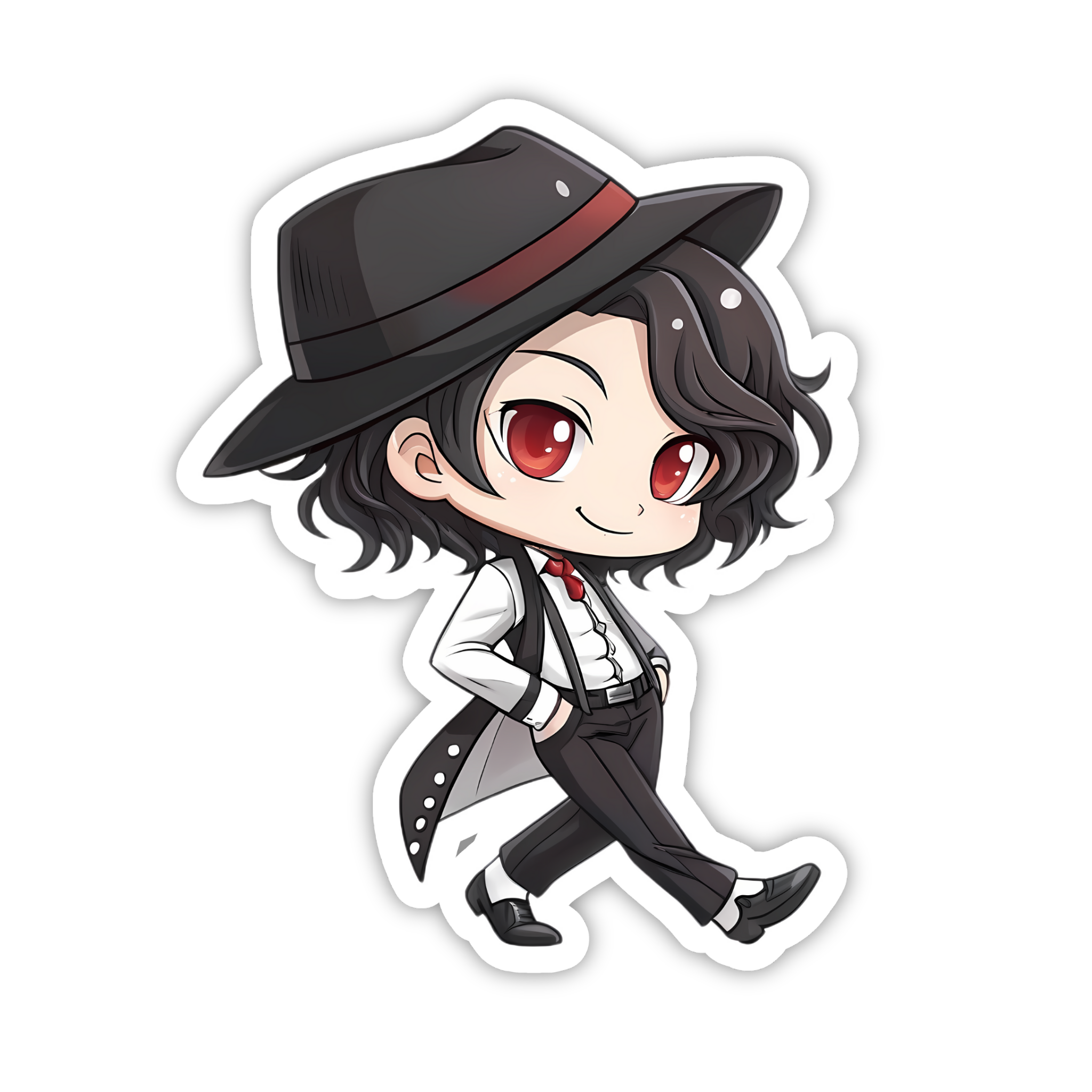 Muzan Walking Chibi Sticker