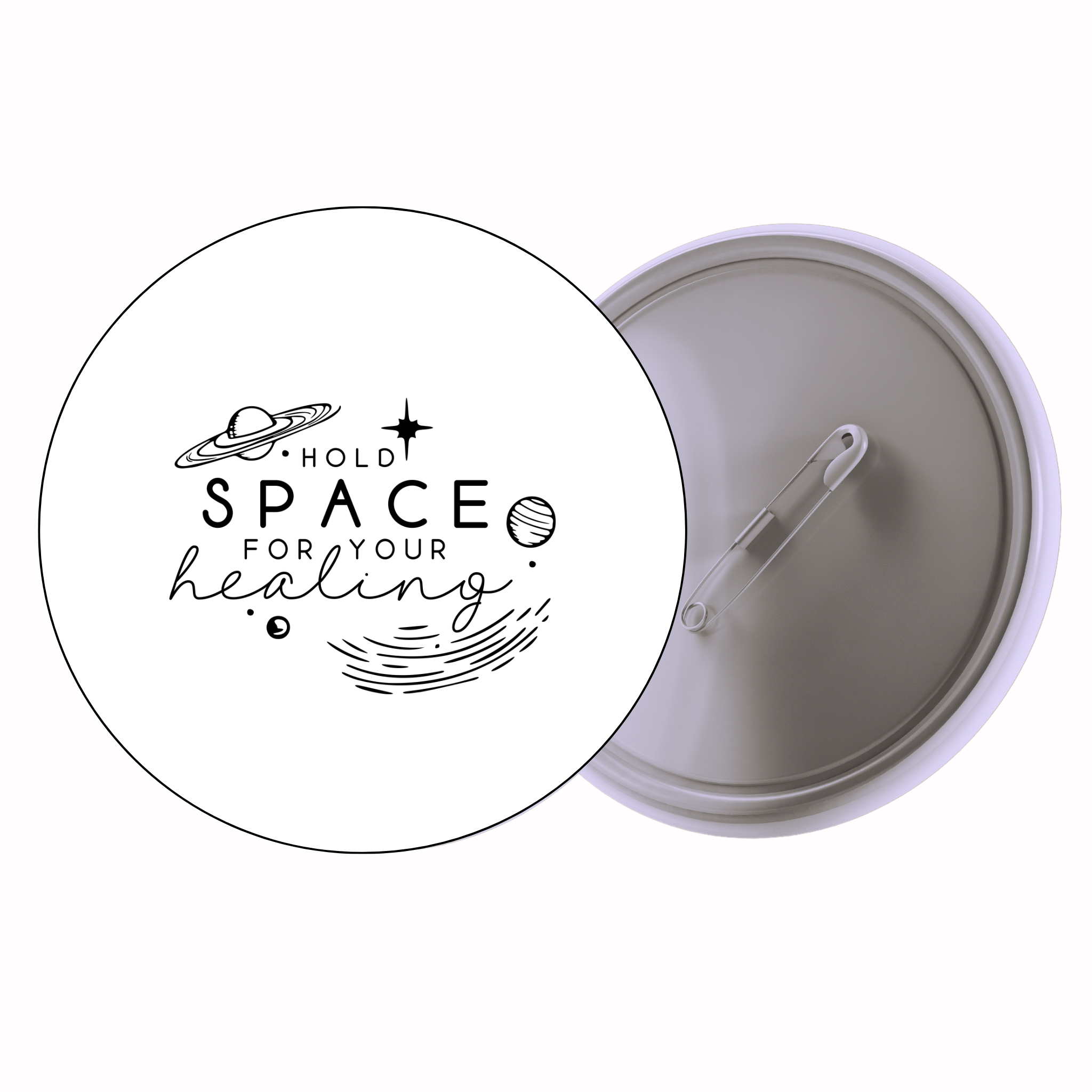 Classic Motivational Quote Pin Badge Design 161 | Minimal Typography Button Badge (2 Sizes)