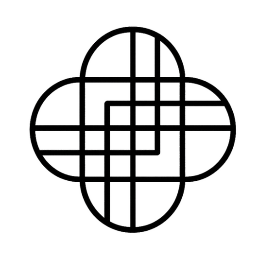 K-pop Stickers - Black Outline Clover Symbol