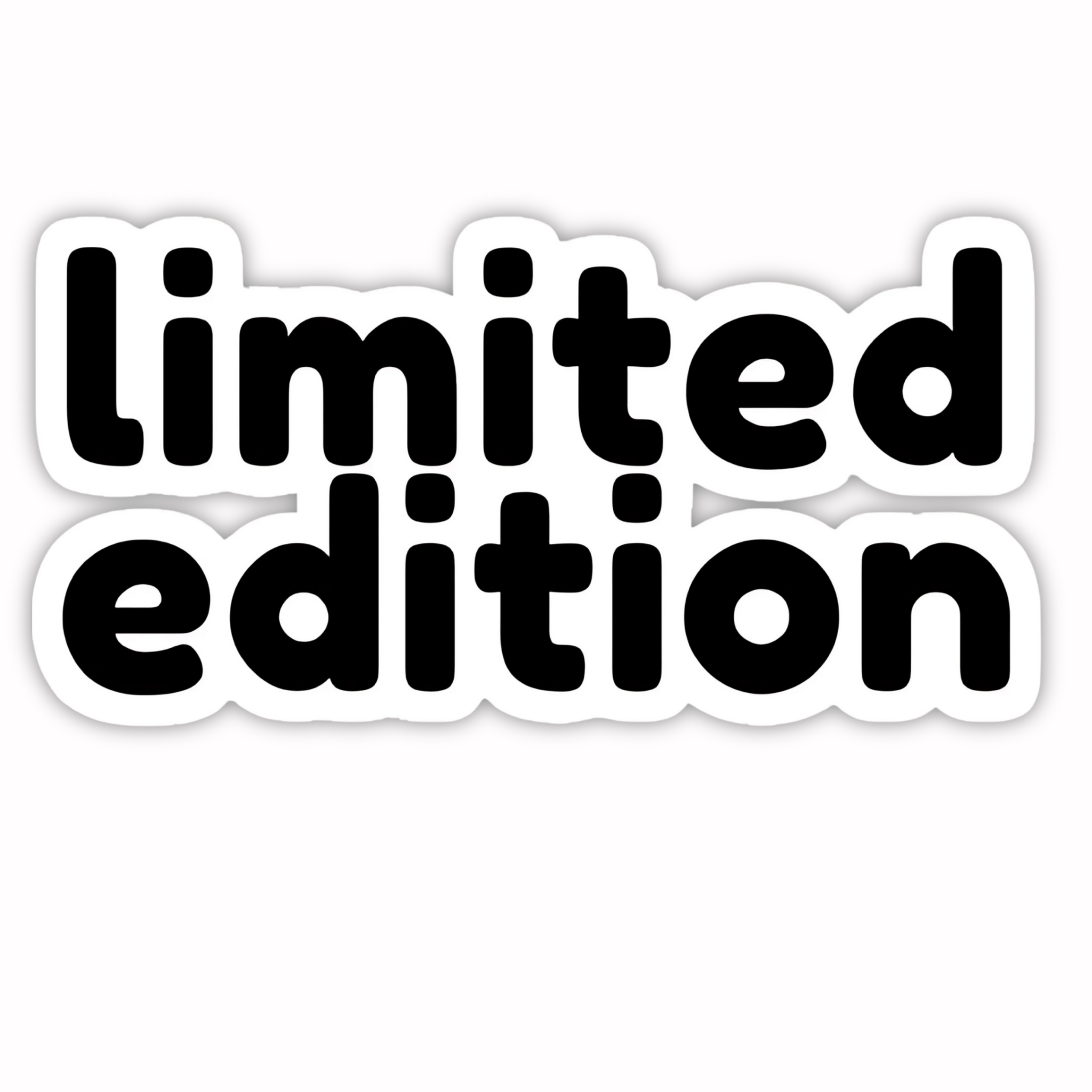 Shinchan Limited Edition Text Sticker