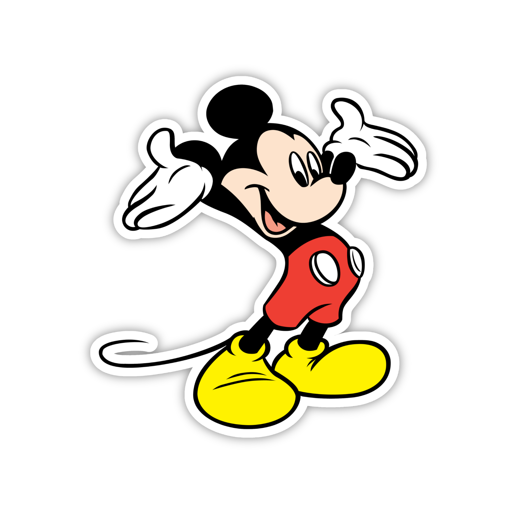 Mickey Vintage Arms Out Sticker
