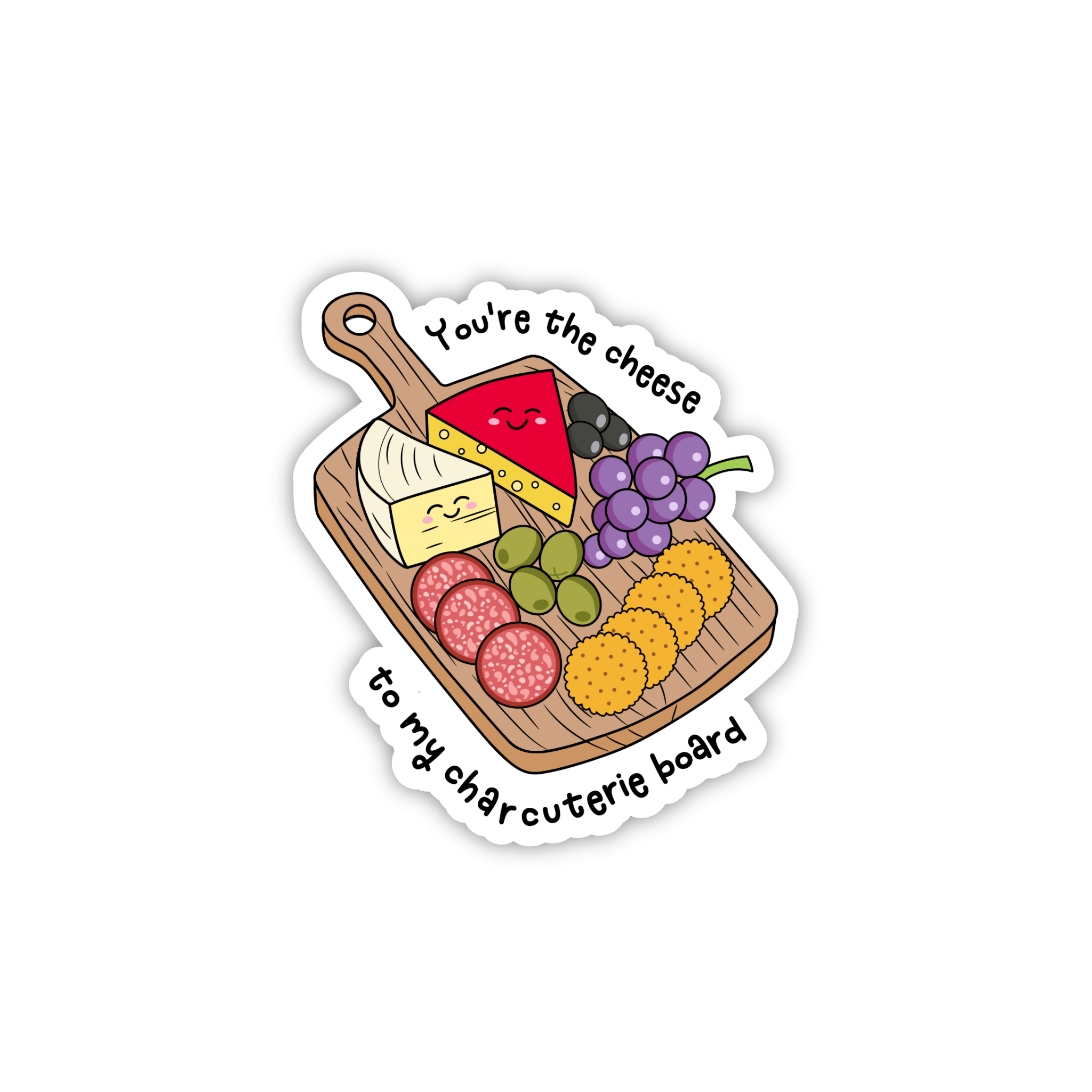 You're The Cheese To My Cracker Love Sticker