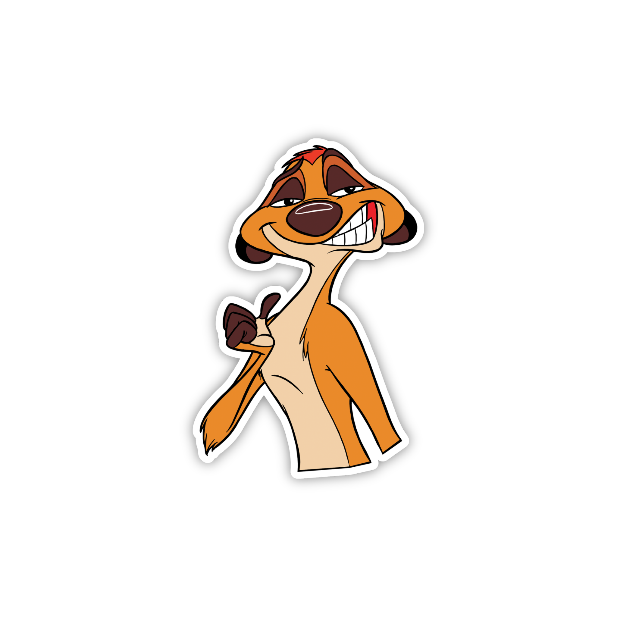 Timon Confident Walk Sticker
