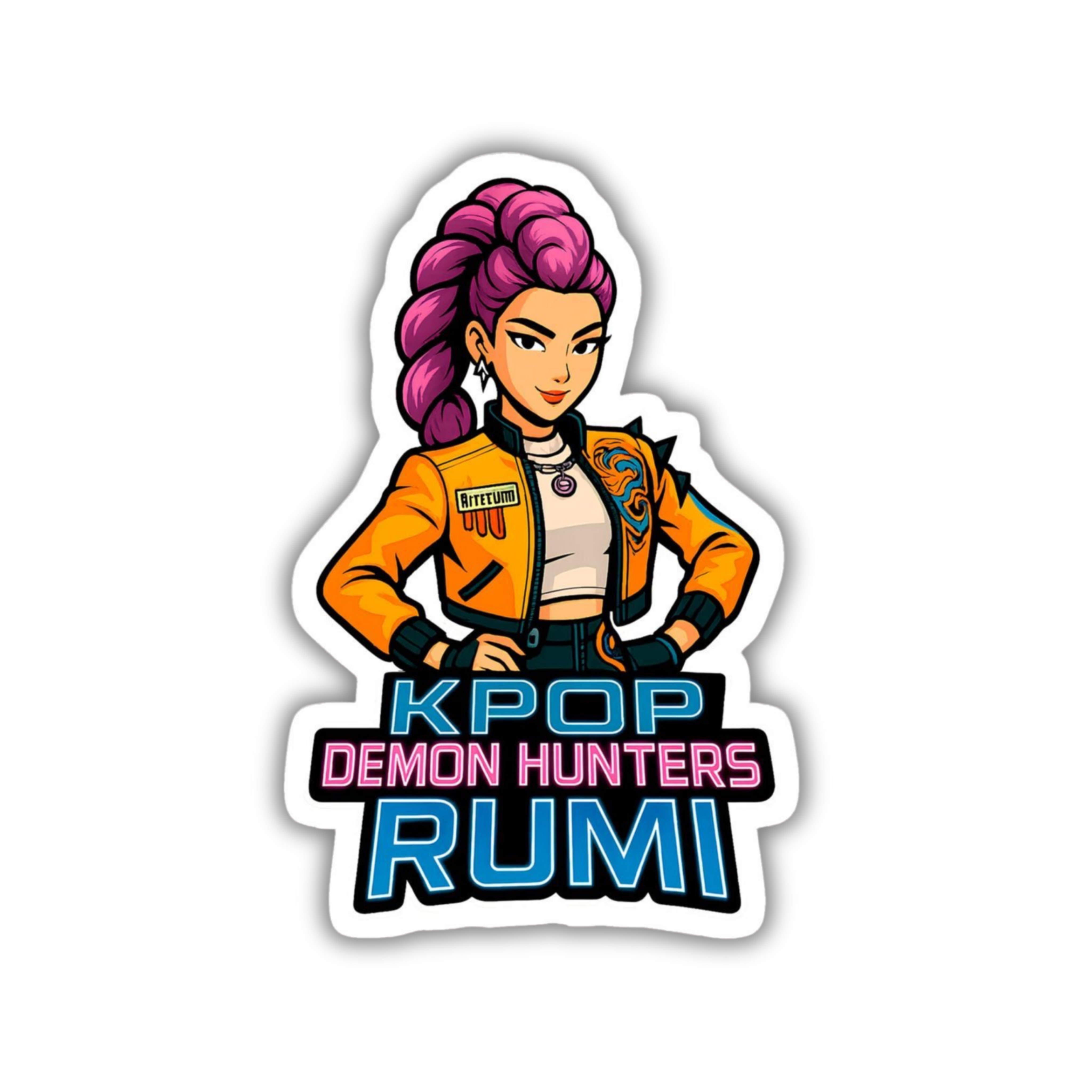 Rumi - K-Pop Demon Hunters Vinyl Sticker | K-Pop Aesthetic Fandom Laptop Decal | Snap Magicians