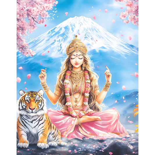 Durga Mata Poster – Hindu Goddess Wall Art | Divine Shakti Spiritual Print – Durga mata 4