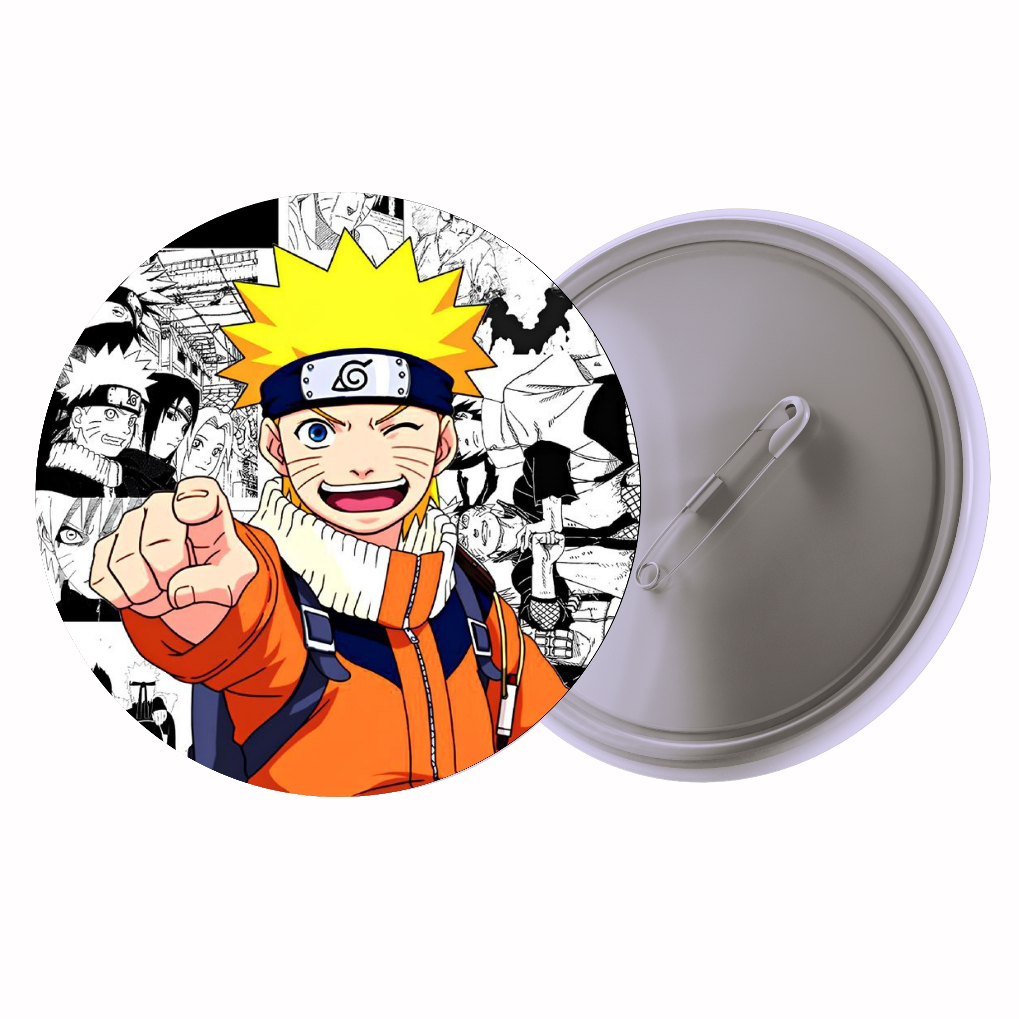Naruto Naruto Uzumaki Manga Collage Anime Pin Badge