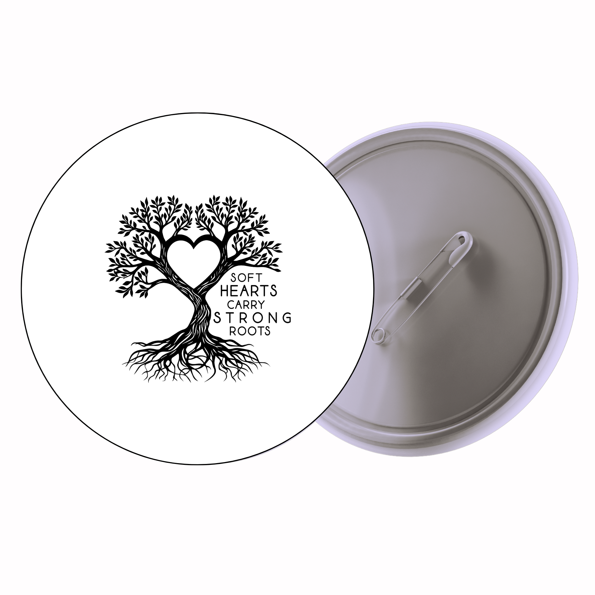 Classic Motivational Quote Pin Badge Design 181 | Minimal Typography Button Badge (2 Sizes)