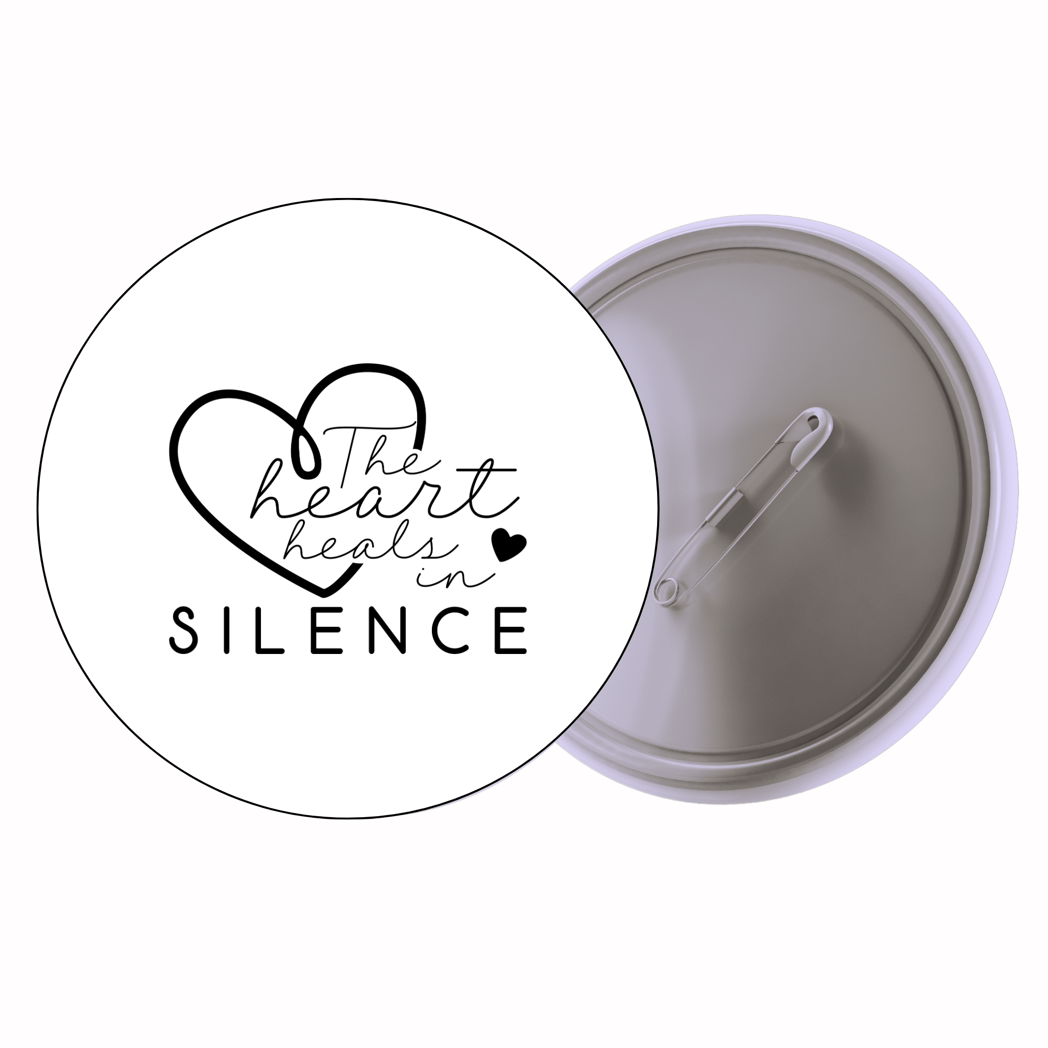 Classic Motivational Quote Pin Badge Design 184 | Minimal Typography Button Badge (2 Sizes)
