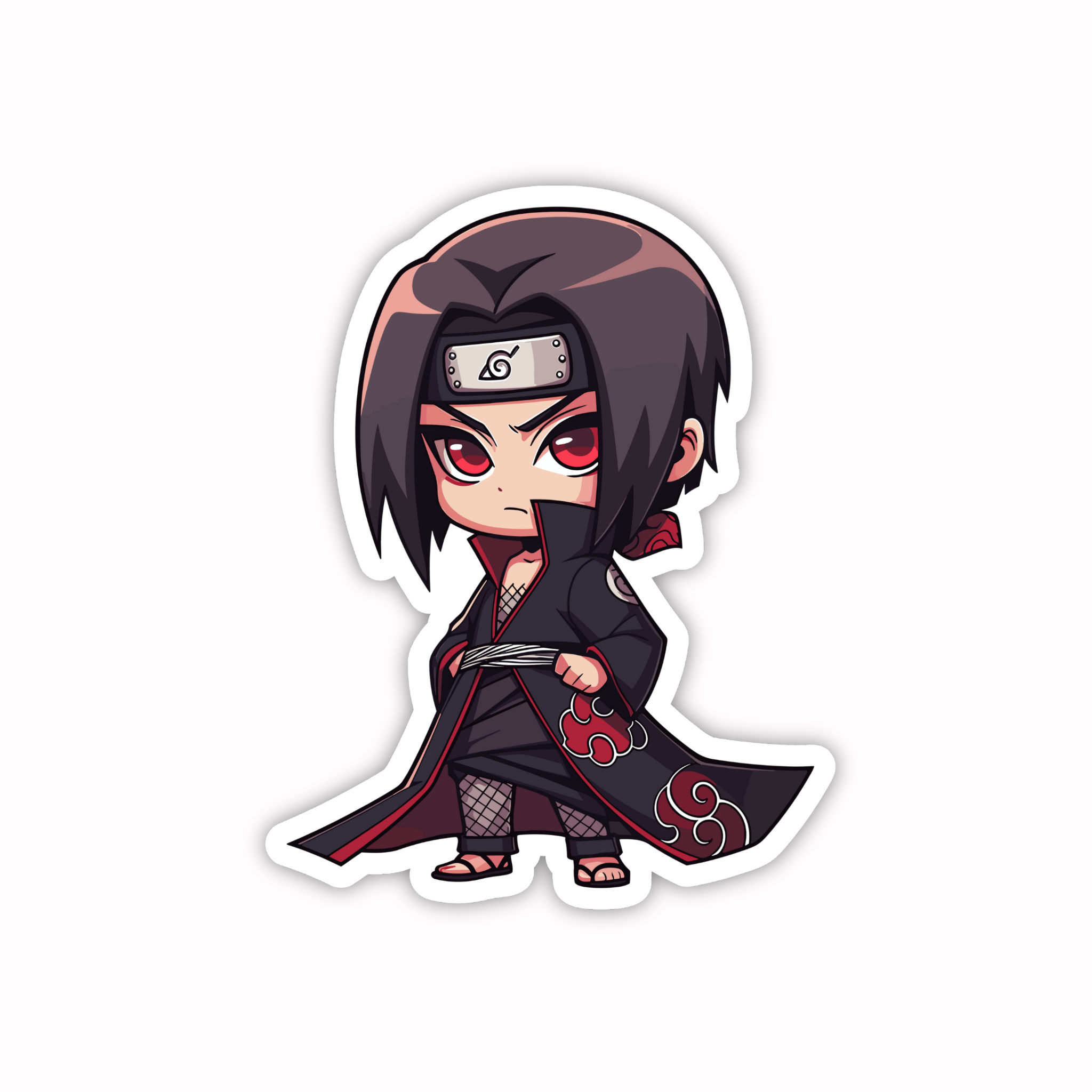 Itachi Uchiha Akatsuki Cloak Sticker