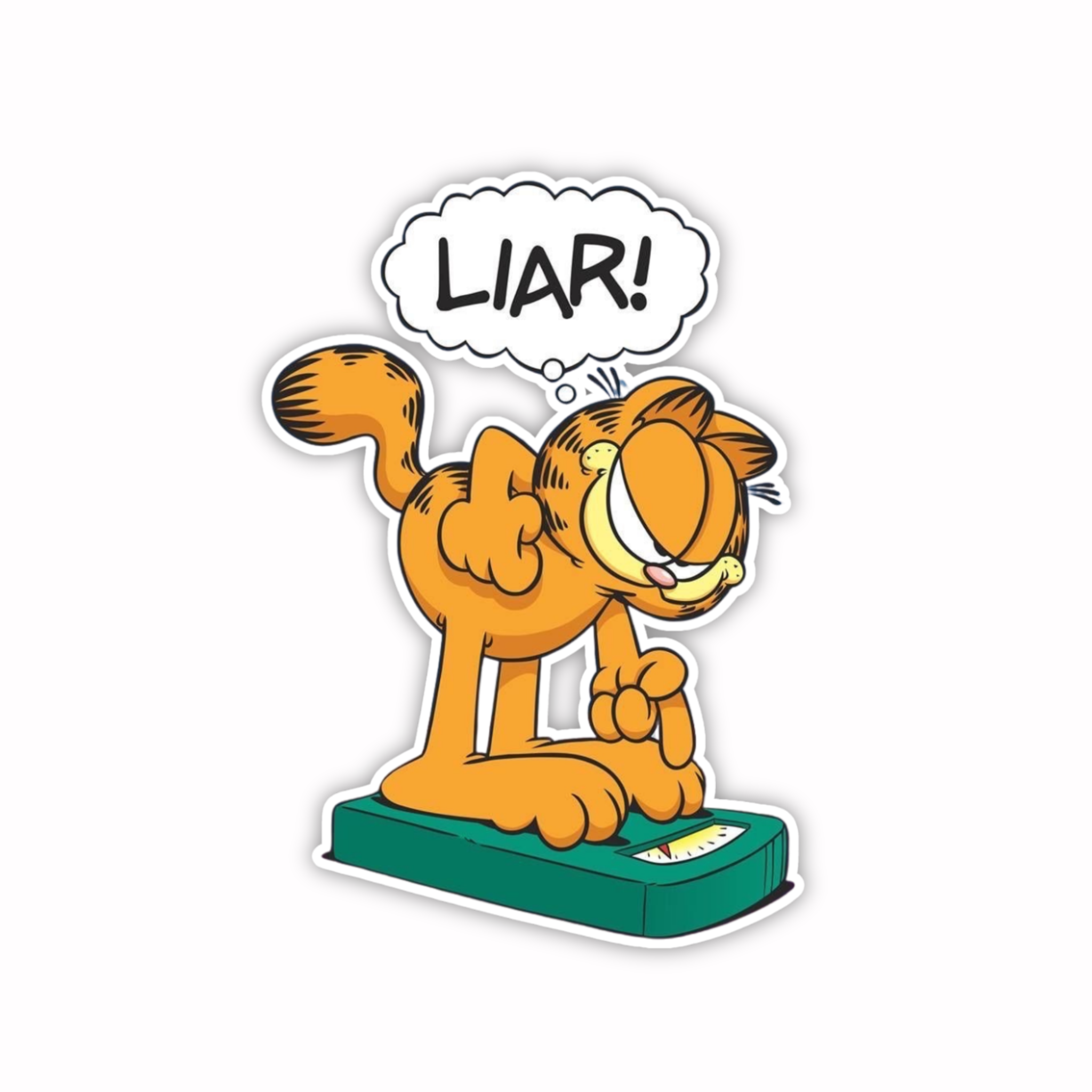 Garfield Liar Stand Sticker