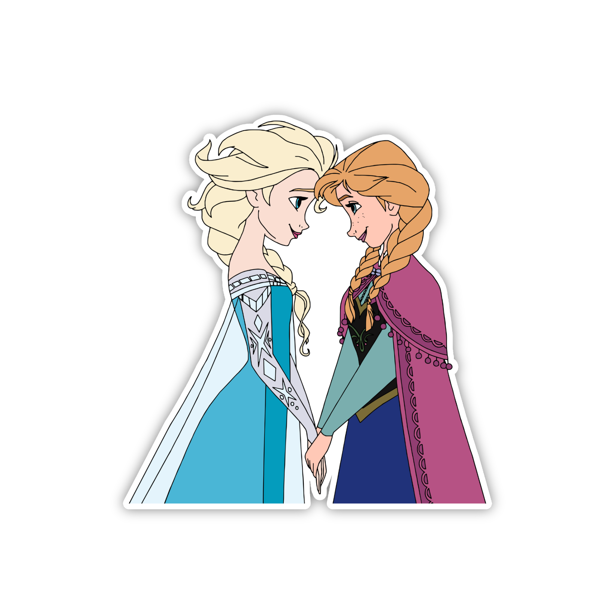 Elsa & Anna Forehead Touch Sticker