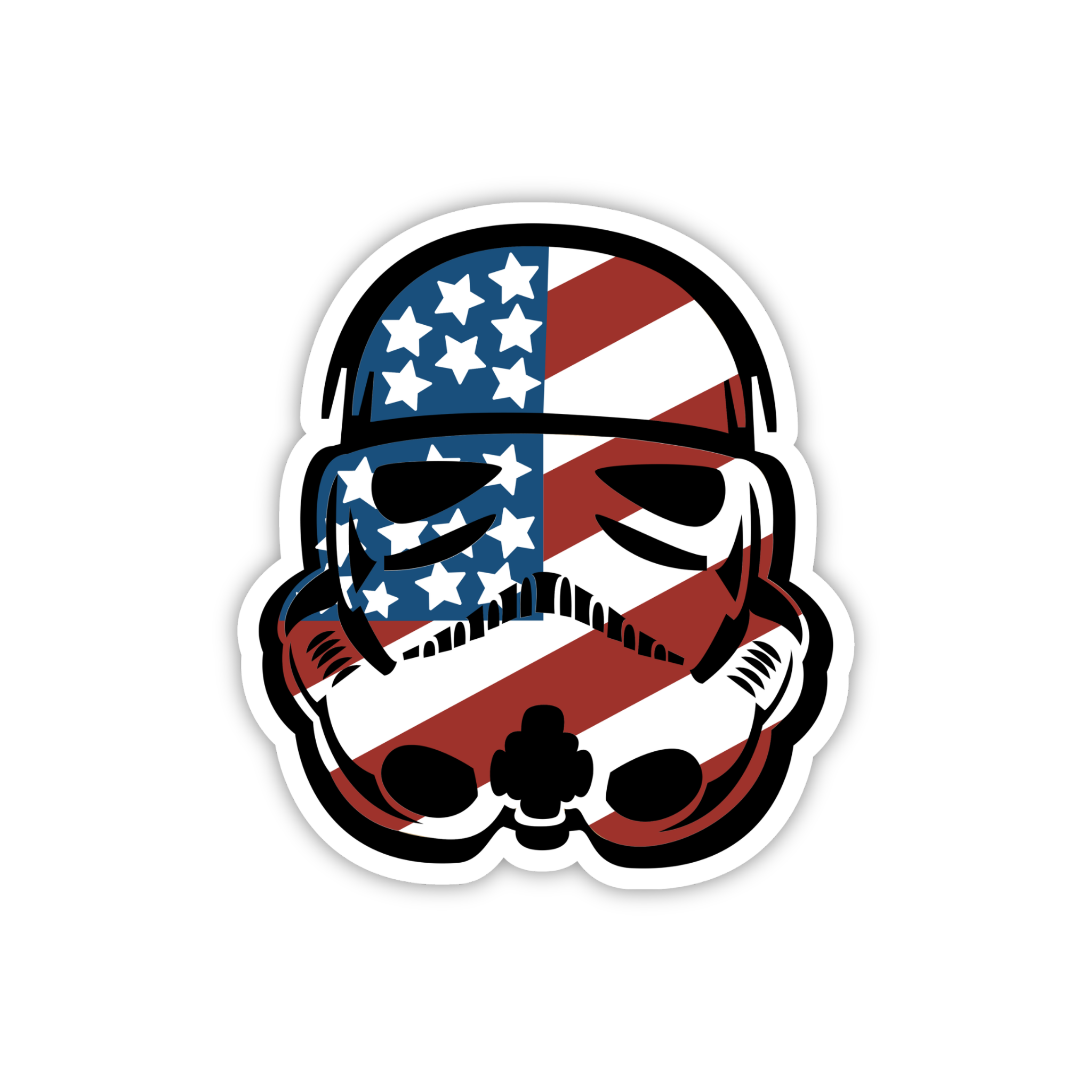 Patriotic Stormtrooper Helmet Sticker